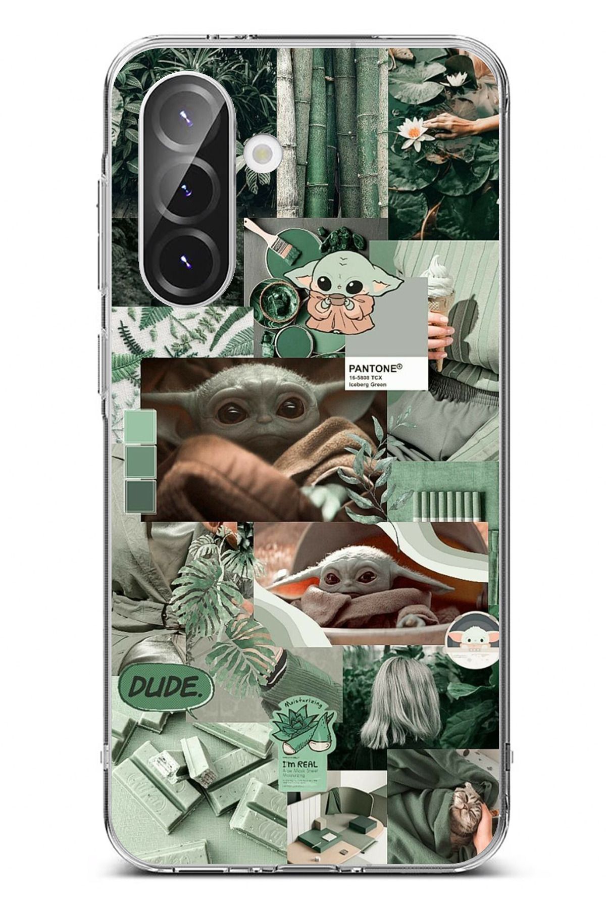 TechTree Galaxy A56 Uyumlu Yoda Kolaj Şeffaf Silikon Kılıf