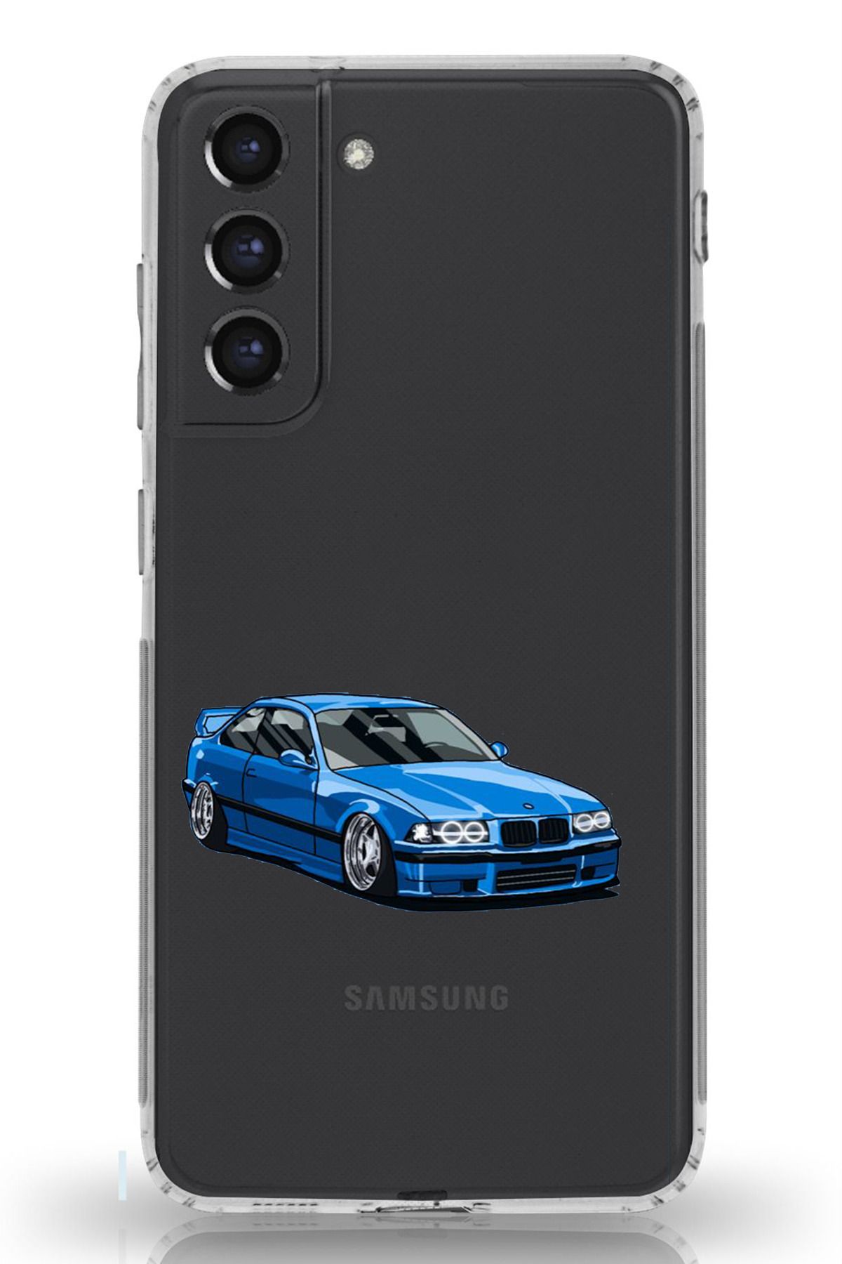 TechTree Galaxy S21 FE Uyumlu E36 M3 Tasarımlı Şeffaf Silikon Kılıf