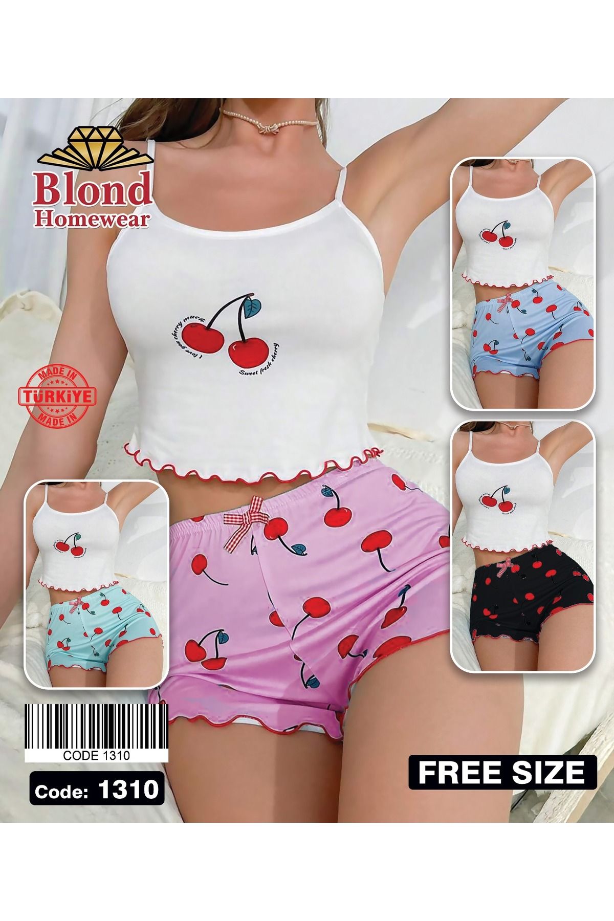 Wonder Girl WONDER GİRL LİKRA KUMAŞ 2 Lİ ŞORTLU ASKILI PİJAMA TAKIM