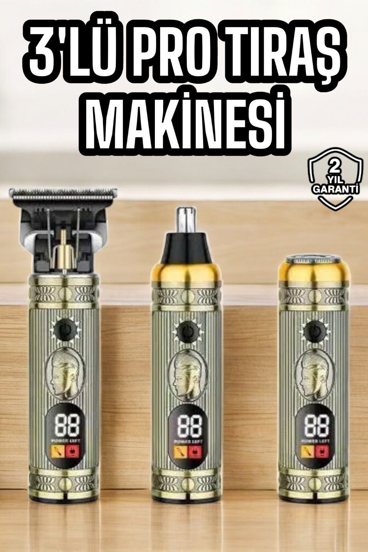 teknotrust Sıfır Sinek Kaydı Erkek Tıraş Makinesi - Hassas Kesim İçin Profesyonel Saç ve Sakal Kesme Cihazı