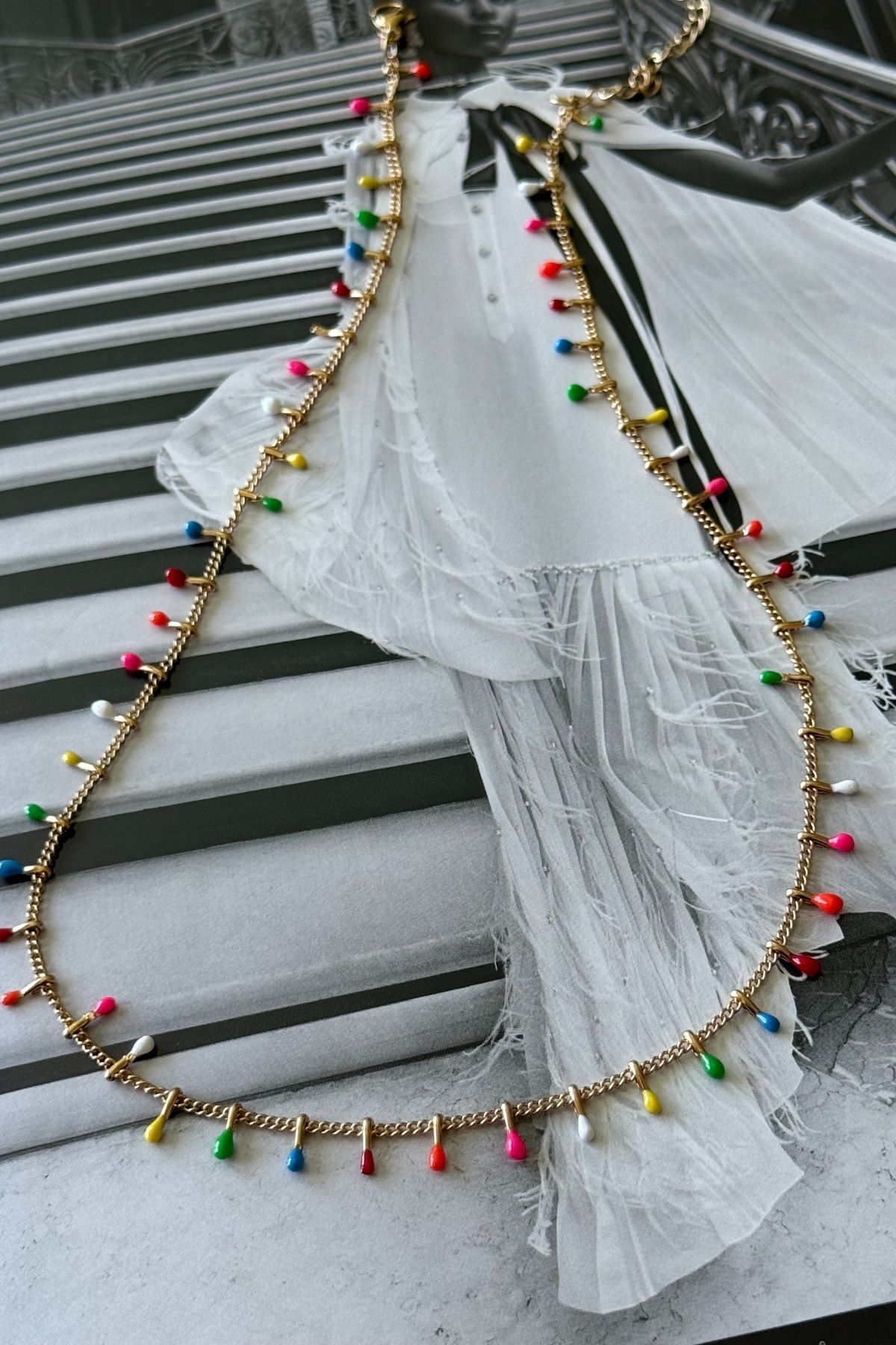 Trendy Butik Çelik Yaz Kolyesi