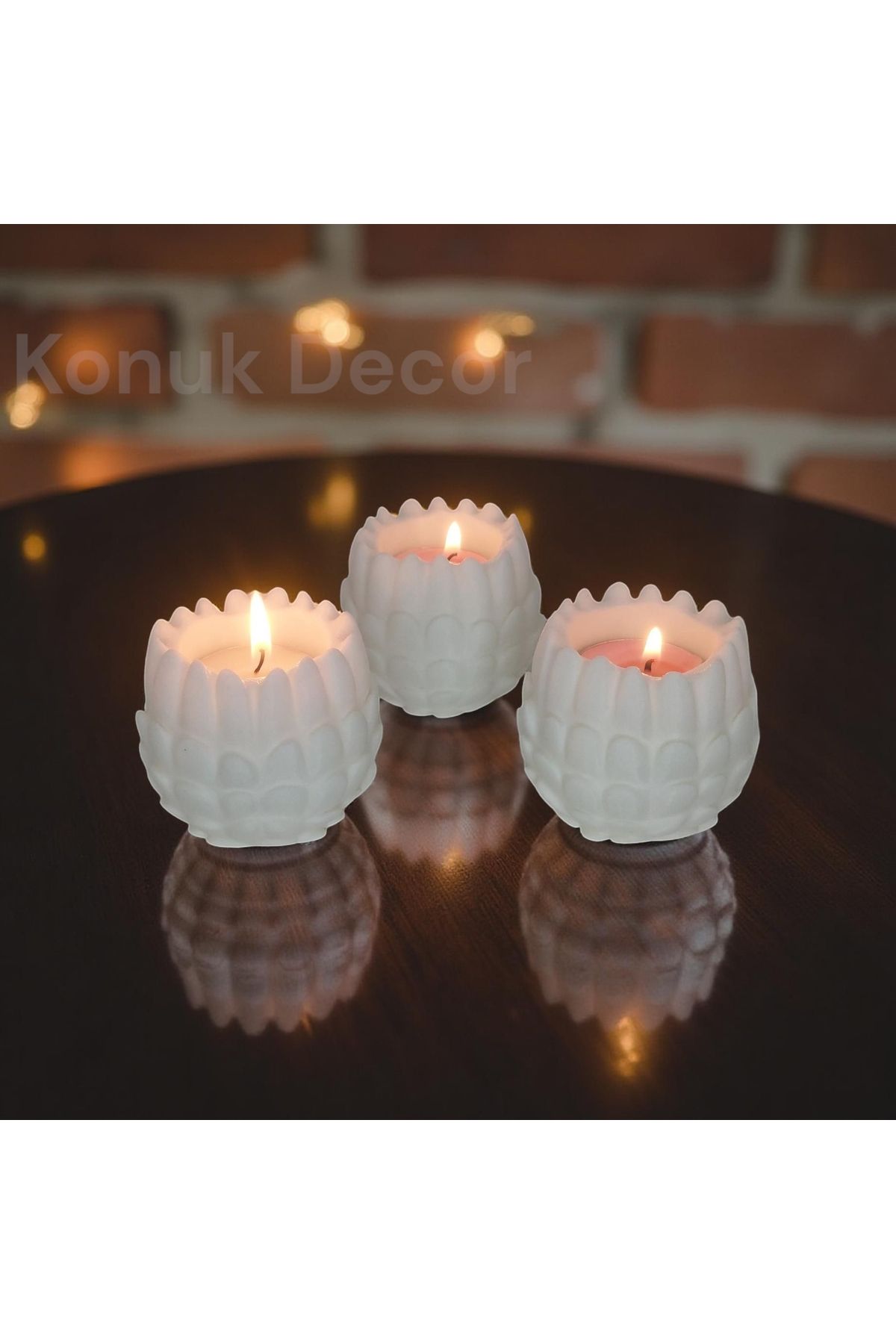 Home 3'lü Ejderha Yumurtası Mumluk