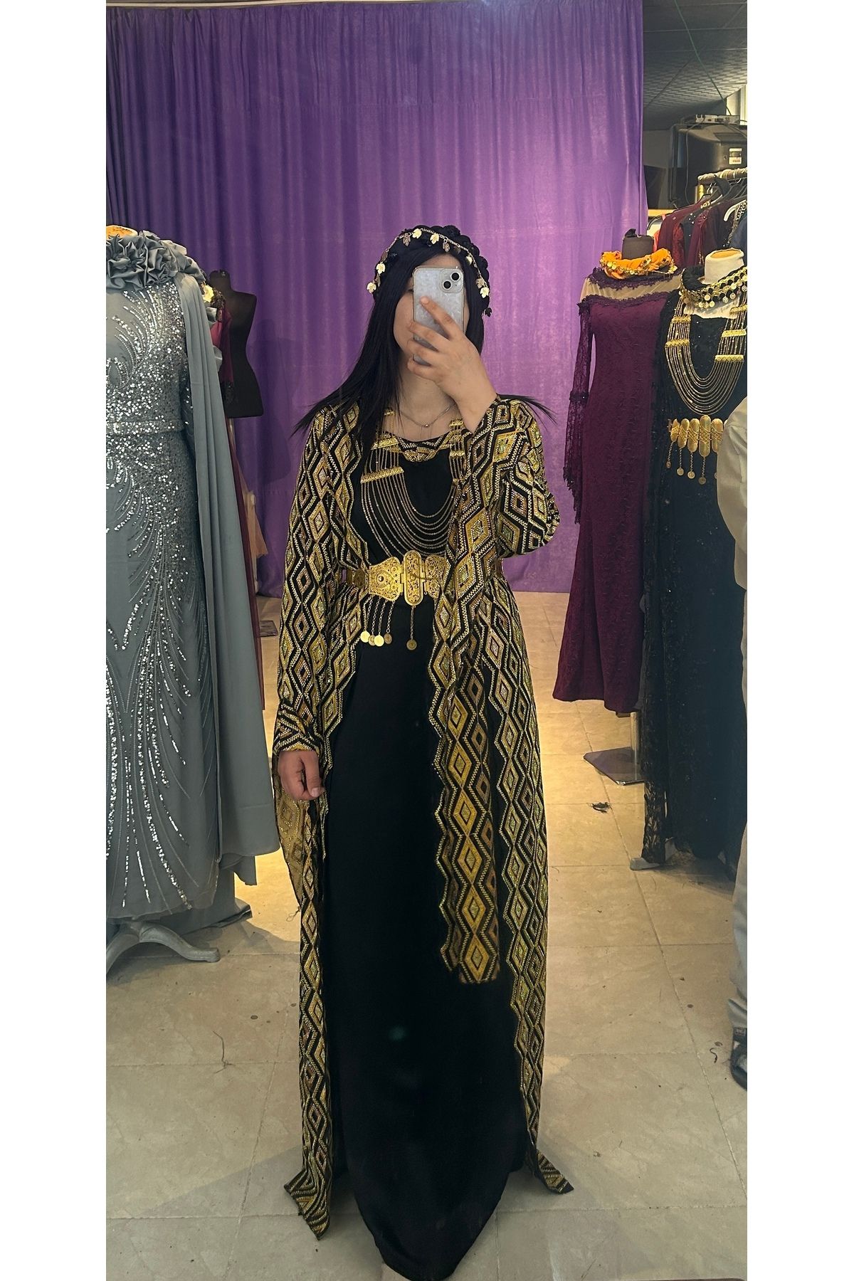 ABAYLAR Sarı Kaftan