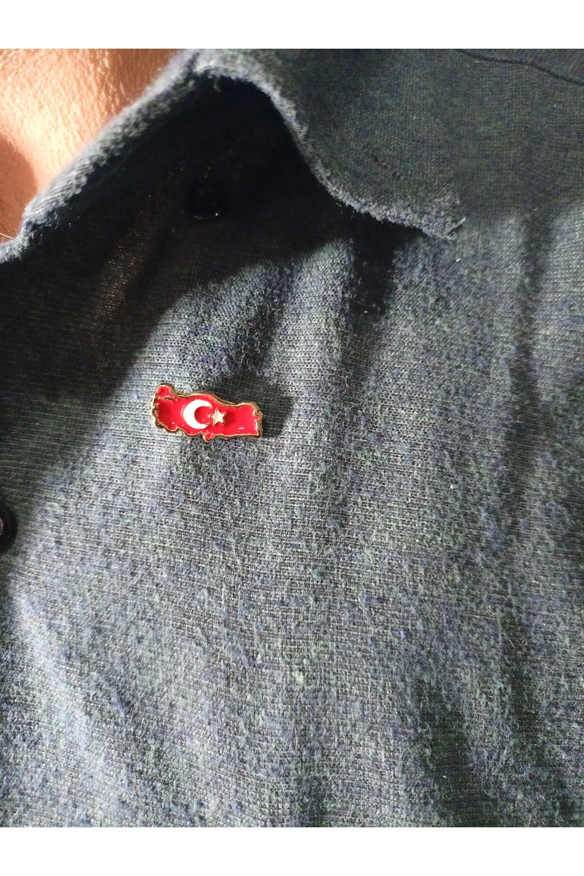 efmues Türkiye haritası yaka rozeti metal ay yıldız yaka rozeti