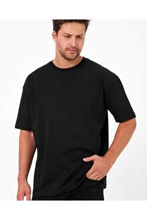 libukes Oversize Siyah T-shirt