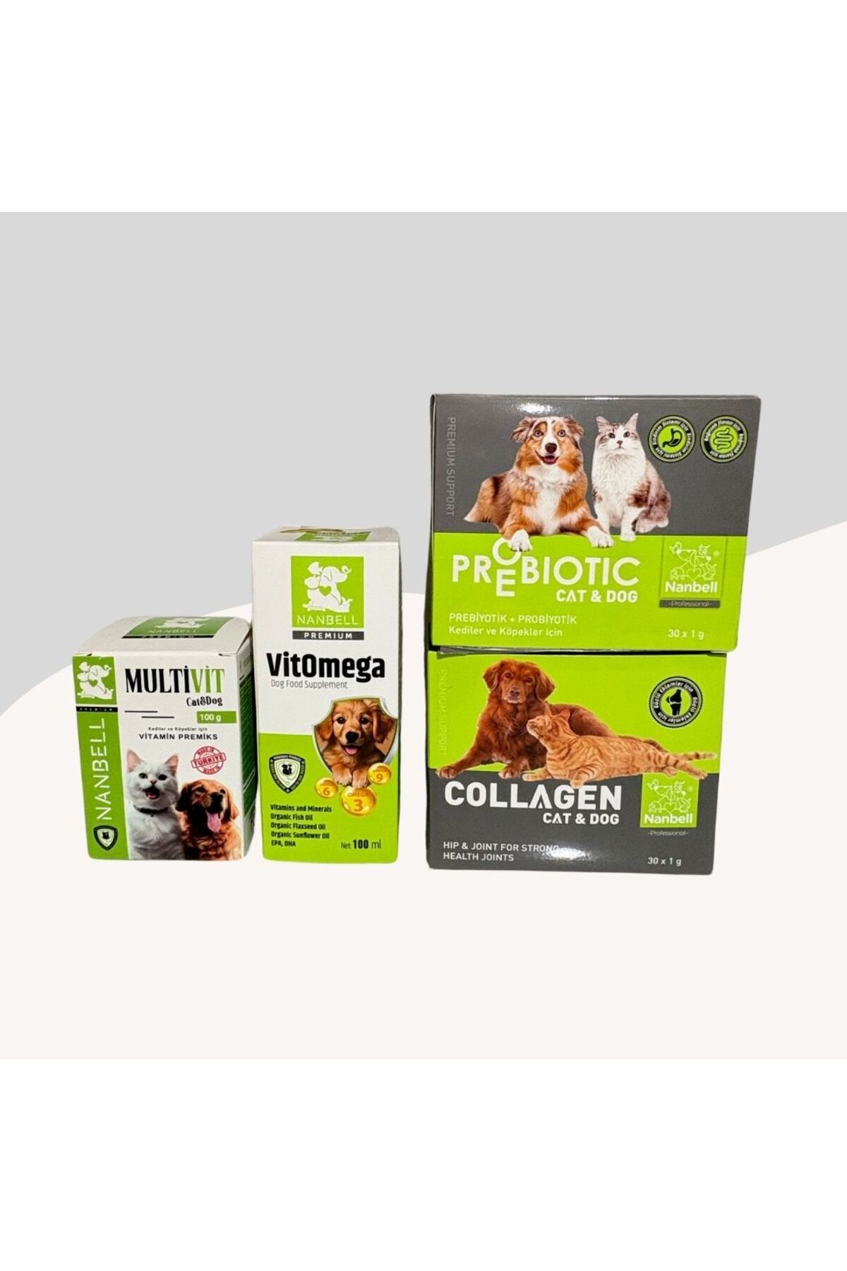 Nanbell Köpekler İçin Büyük Takviye Edici Bakım Seti