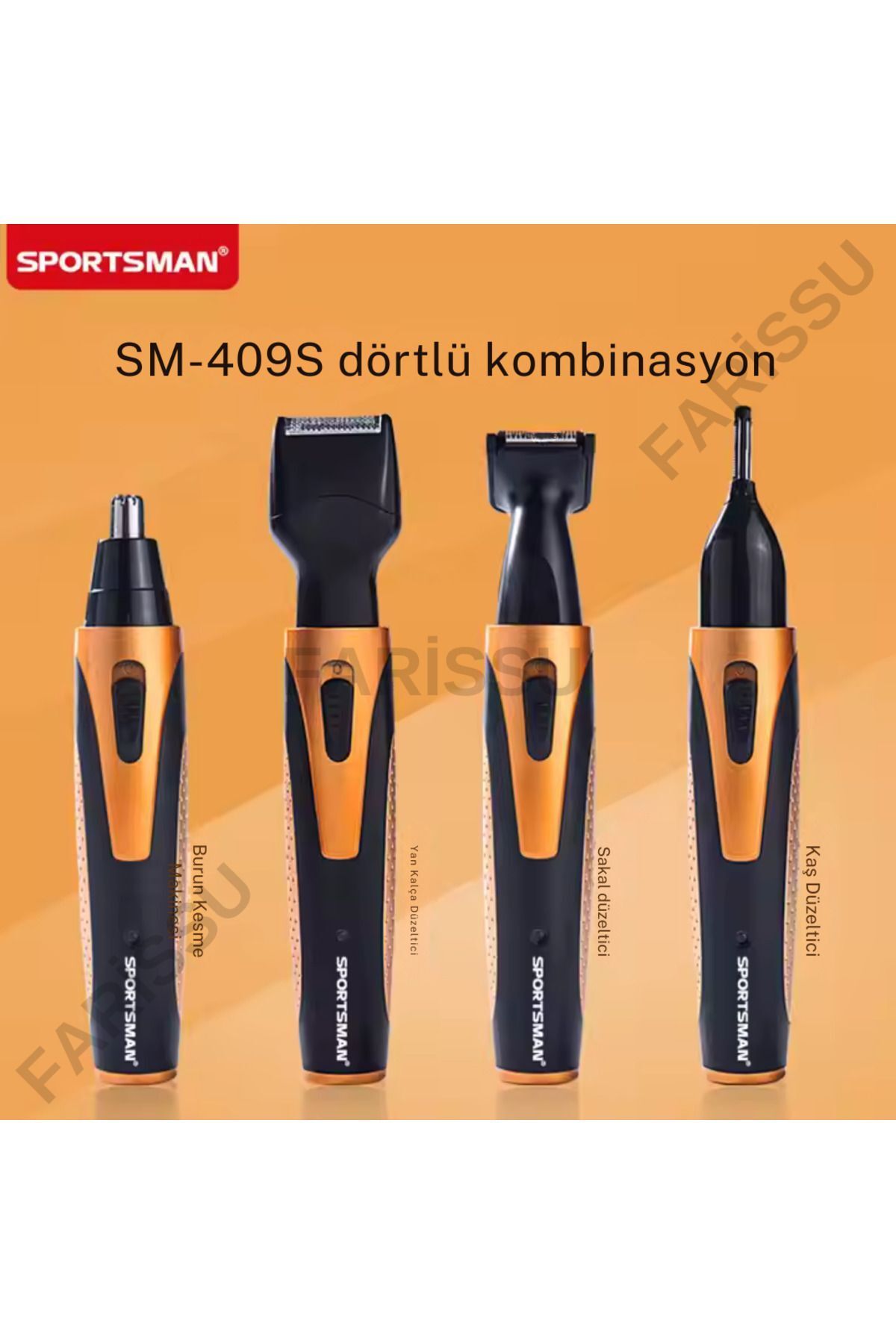 teknotrust Çok Fonksiyonlu Şarjlı Kişisel Bakım ve Tıraş Seti – SM-409