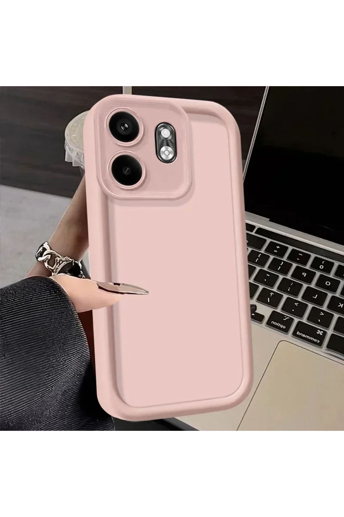 GRABONO İnfinix Smart 9 Kılıf Kamera Korumalı Yüksek Darbeye Dayanıklı Candy Case Yumuşak Silikon Kapak