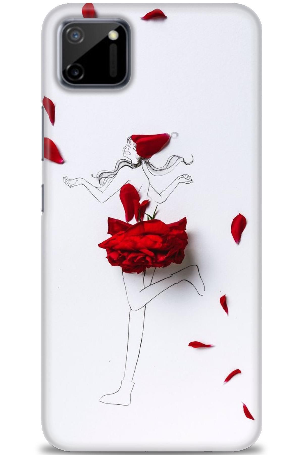 realme C11 İle Uyumlu HD Baskılı Desenli Silikon Kılıf - 735