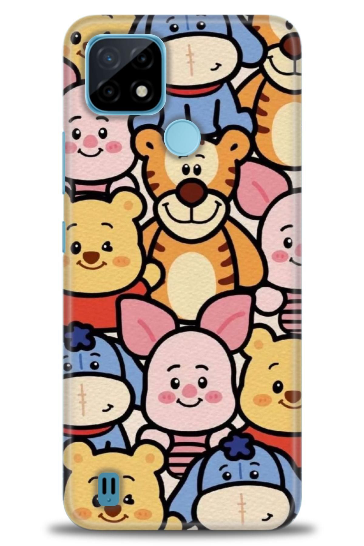 realme C21 İle Uyumlu HD Baskılı Desenli Silikon Kılıf - 677