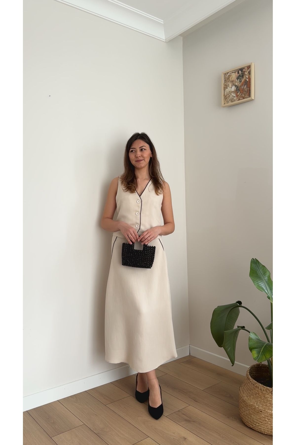 TUSİVA STORE BİYELİ ETEK YELEK TAKIM