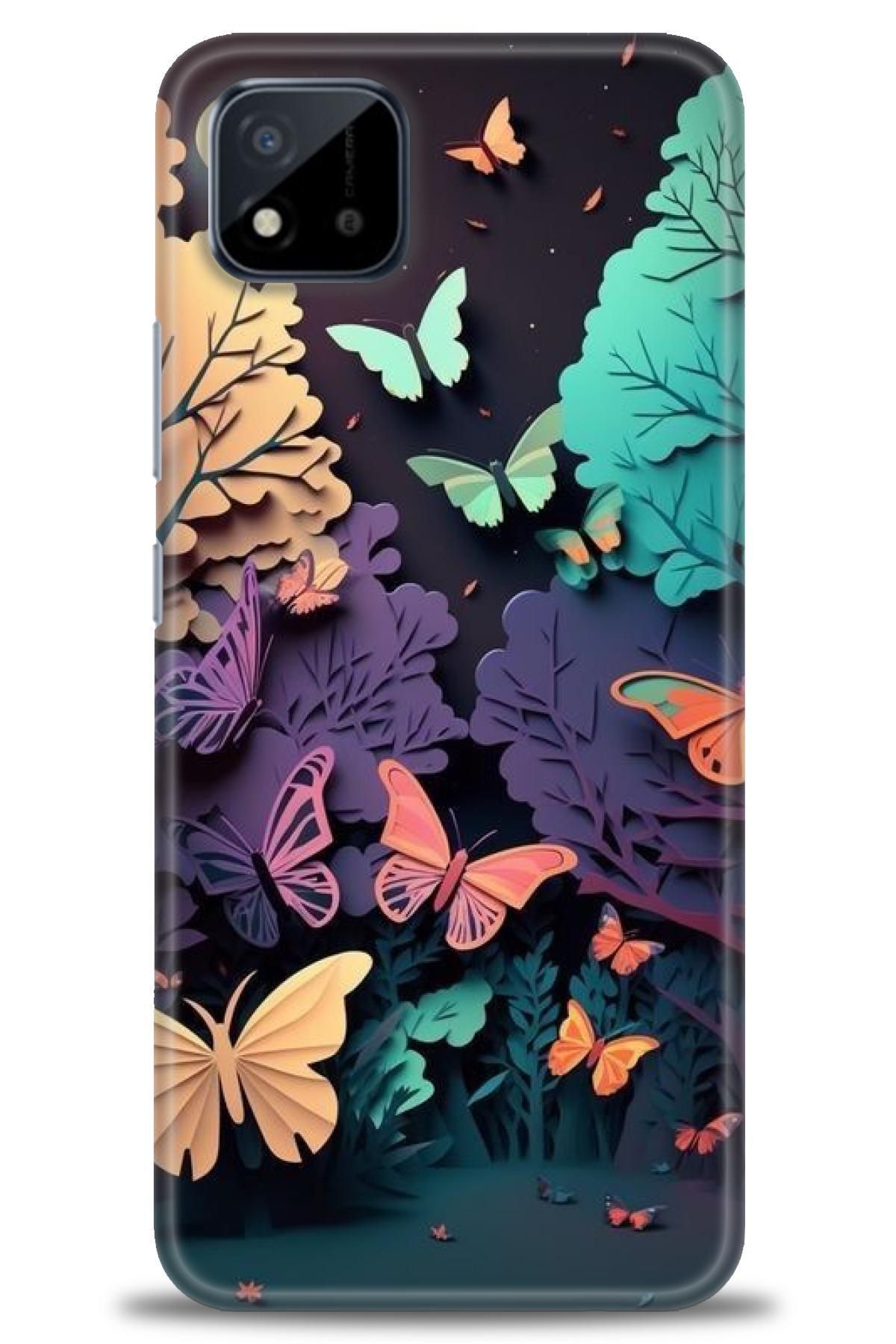 realme C11 2021 İle Uyumlu HD Baskılı Desenli Silikon Kılıf - 522