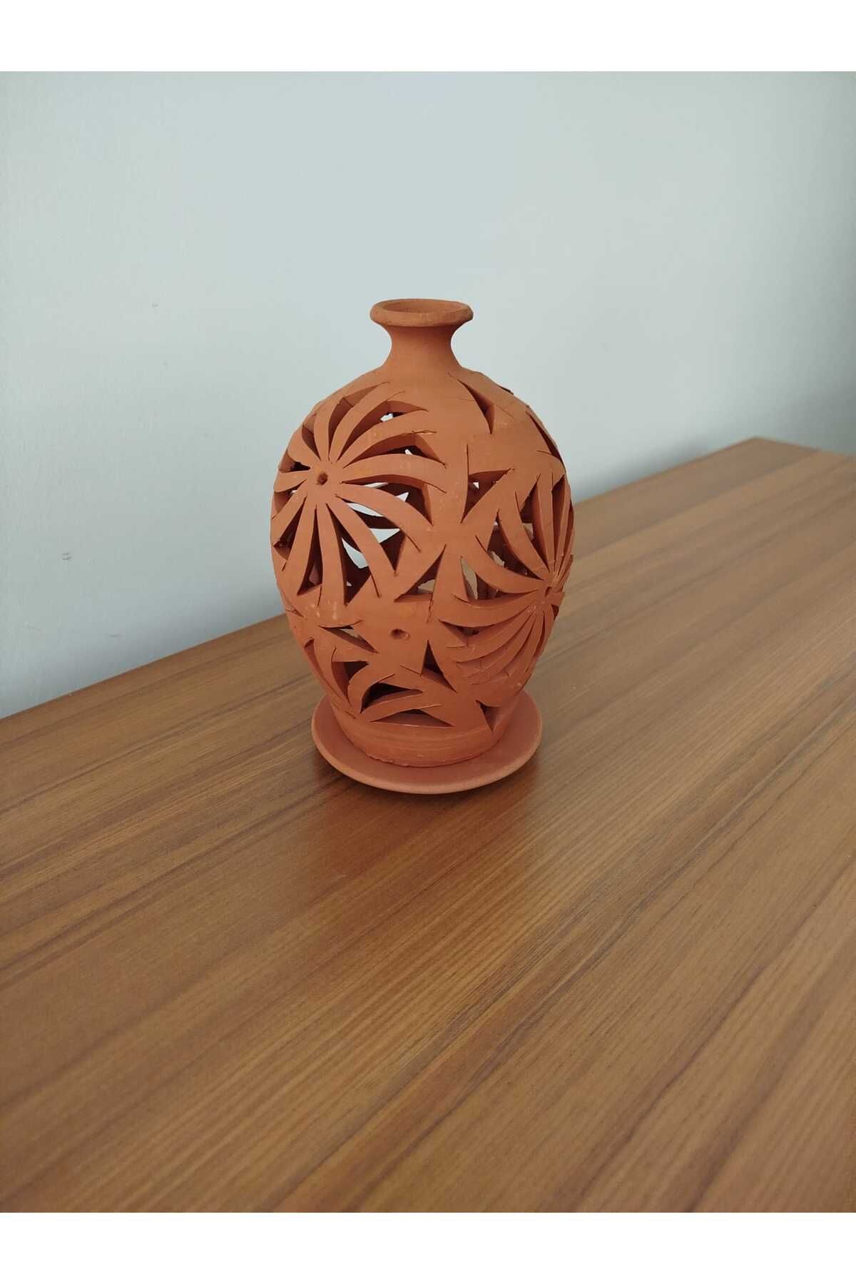 Cappadocia Family Store Toprak Mumluk Çömlek Dekoratif Hediyelik Mumluk Büyük Boy