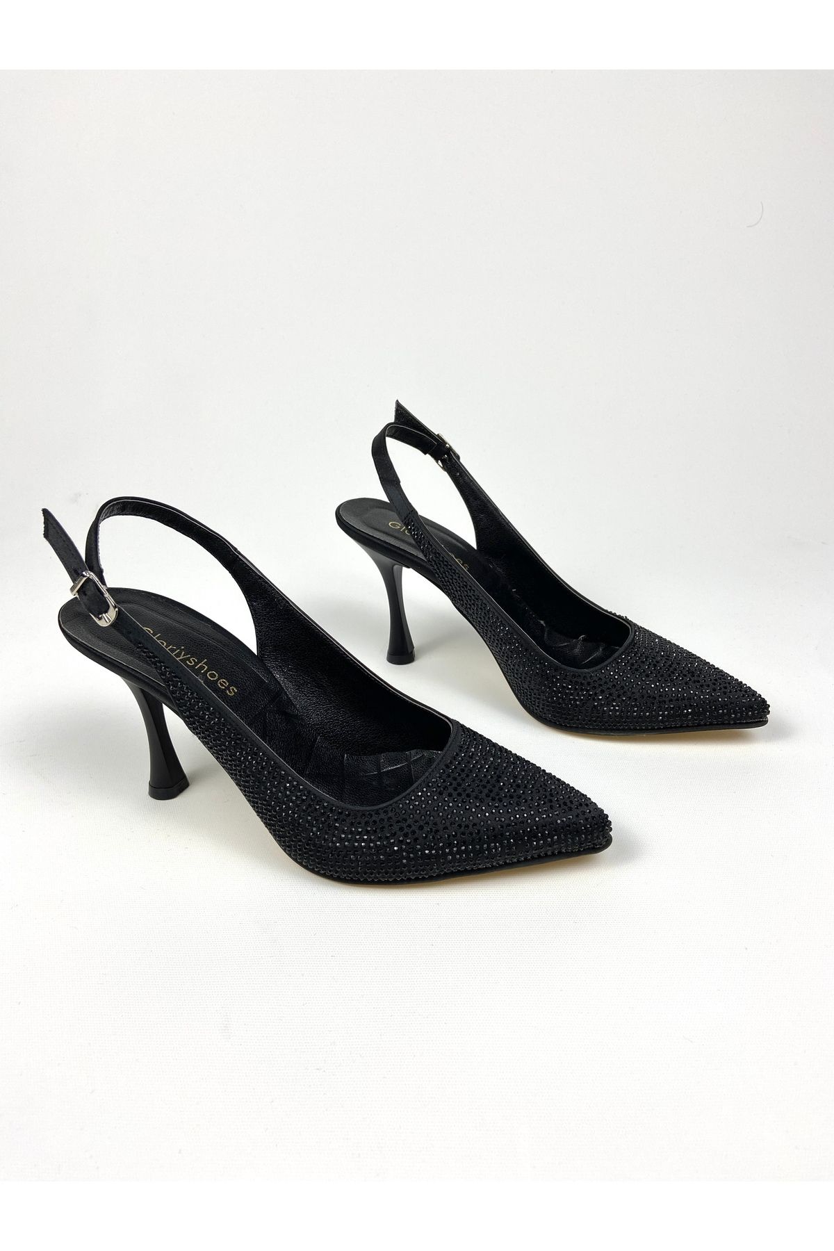 Gloriys Ayakkabı & Çanta taşlı 9 cm topuklu ayakkabı 01460