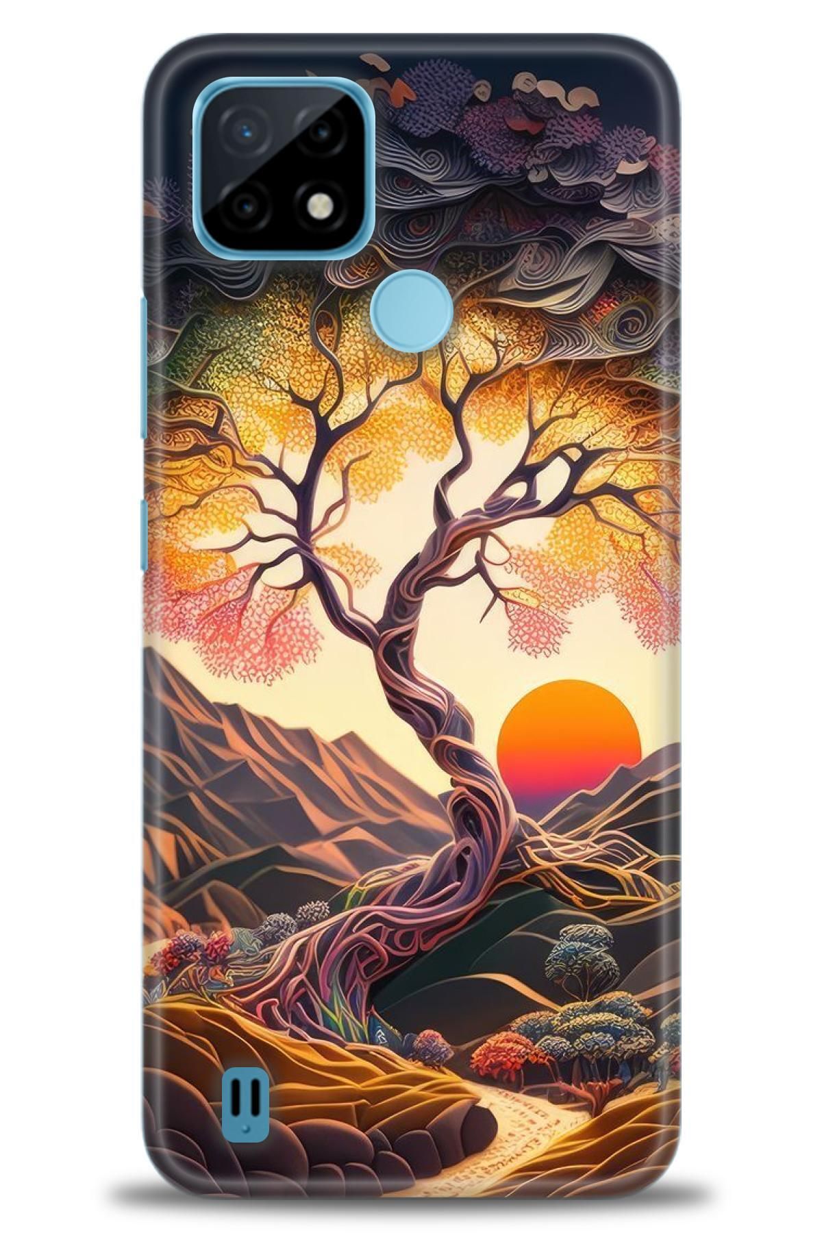 realme C21 İle Uyumlu HD Baskılı Kılıf - Karışık Seri - 613