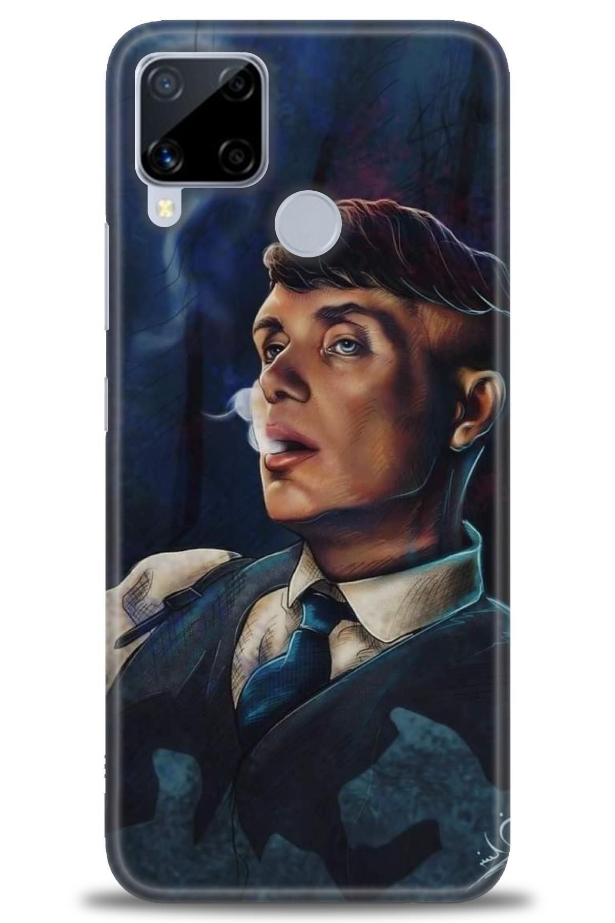 realme C15 İle Uyumlu HD Baskılı Desenli Silikon Kılıf - 940