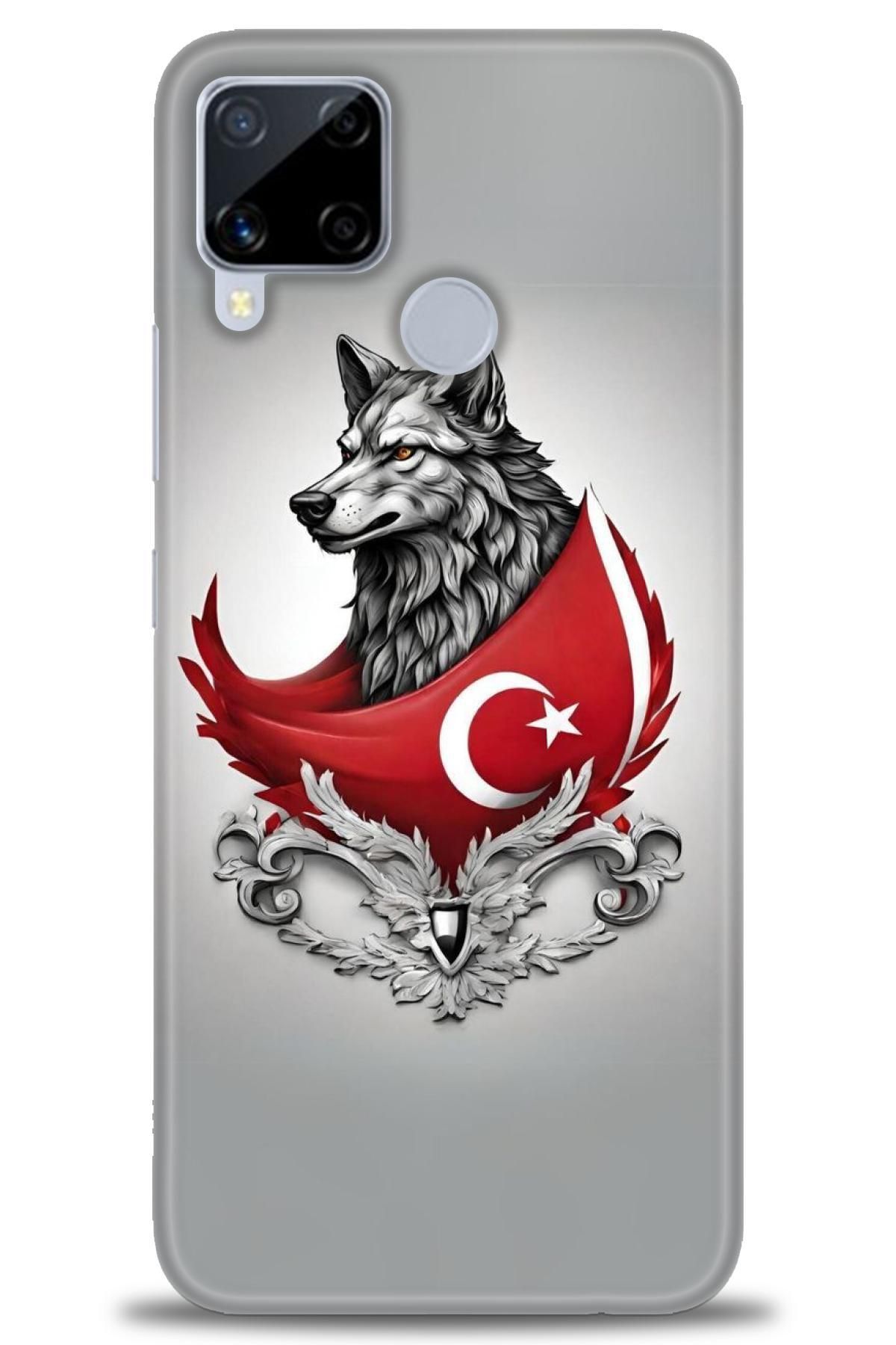 realme C15 İle Uyumlu HD Baskılı Desenli Silikon Kılıf - 1067