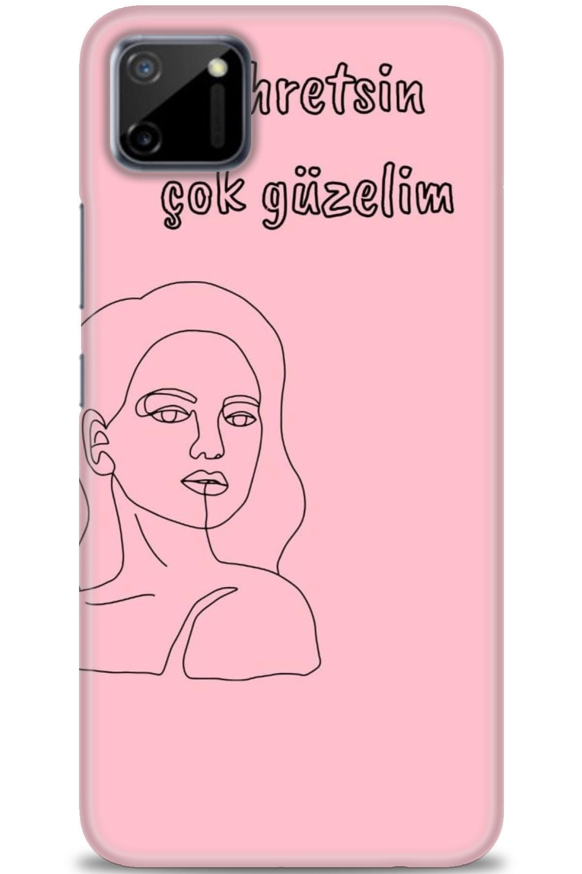 realme C11 İle Uyumlu HD Baskılı Desenli Silikon Kılıf - 207