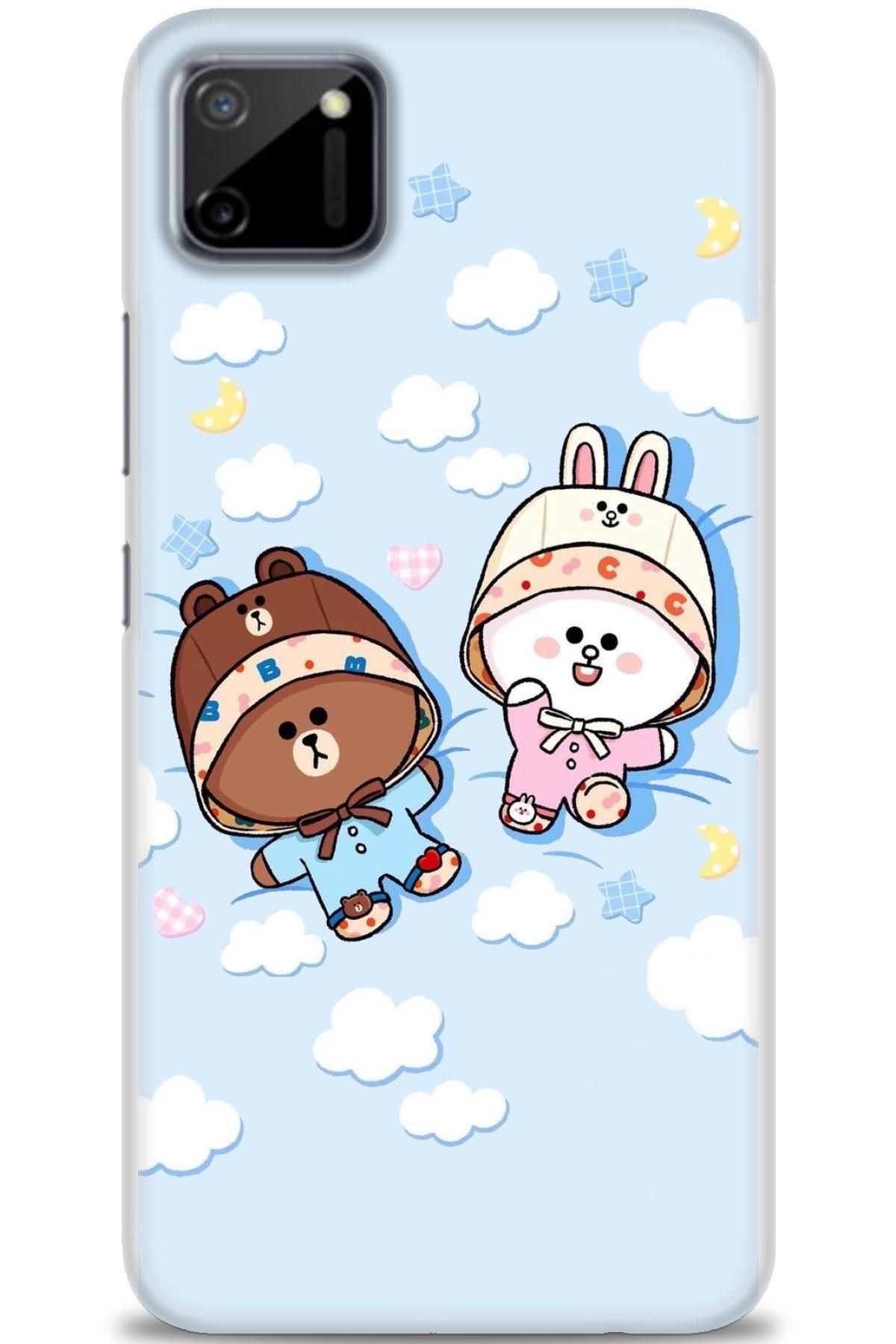 realme C11 İle Uyumlu HD Baskılı Desenli Silikon Kılıf - 400