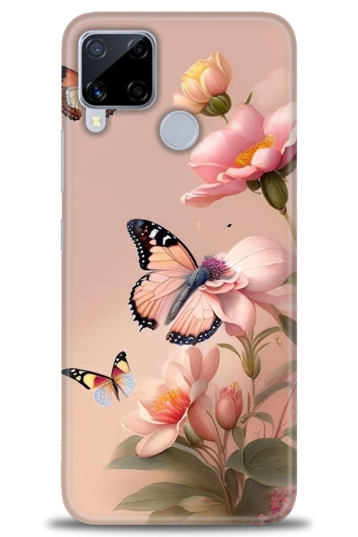 realme C15 İle Uyumlu HD Baskılı Desenli Silikon Kılıf - 187