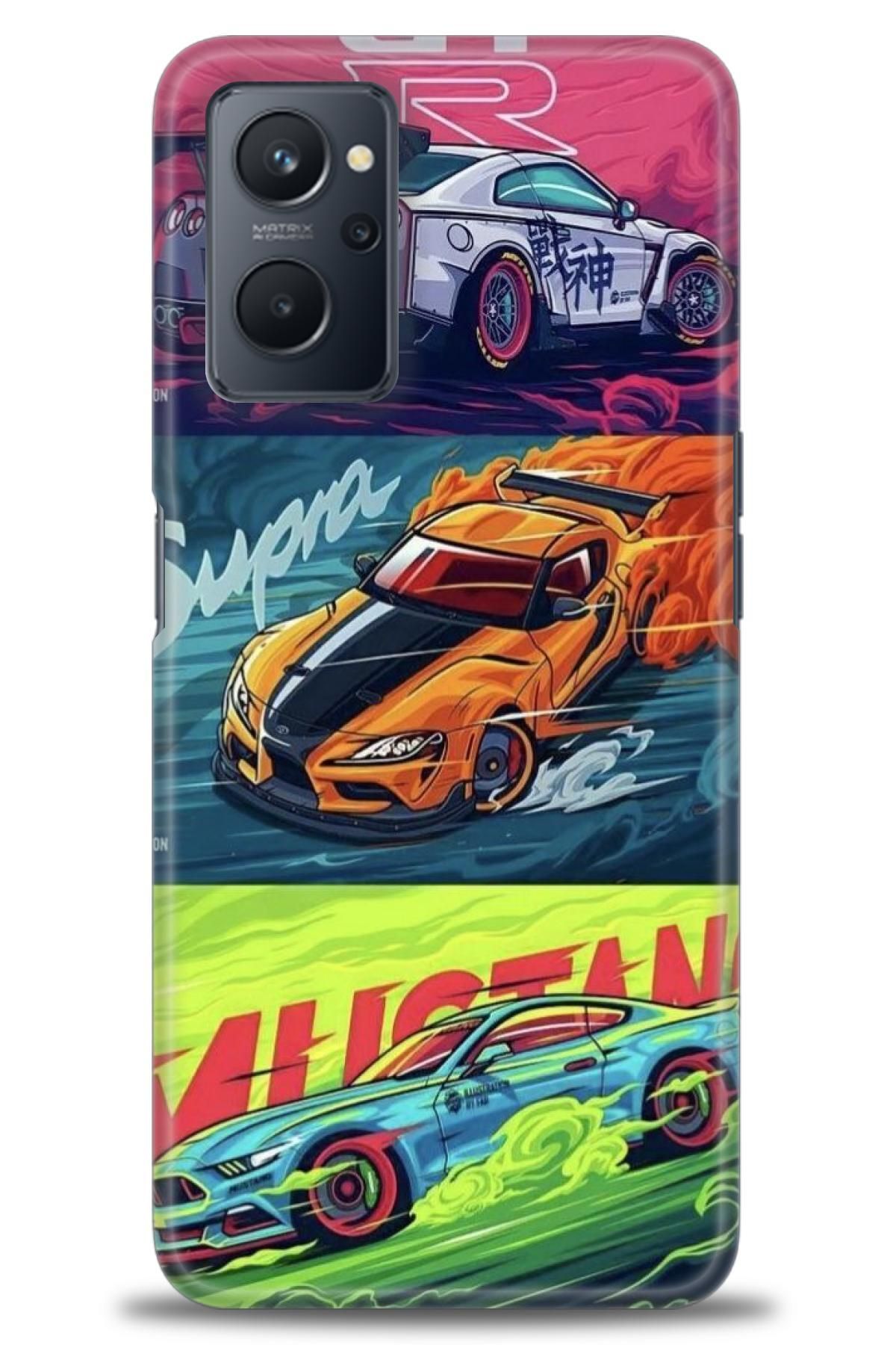 realme 9i İle Uyumlu HD Baskılı Desenli Silikon Kılıf - 986
