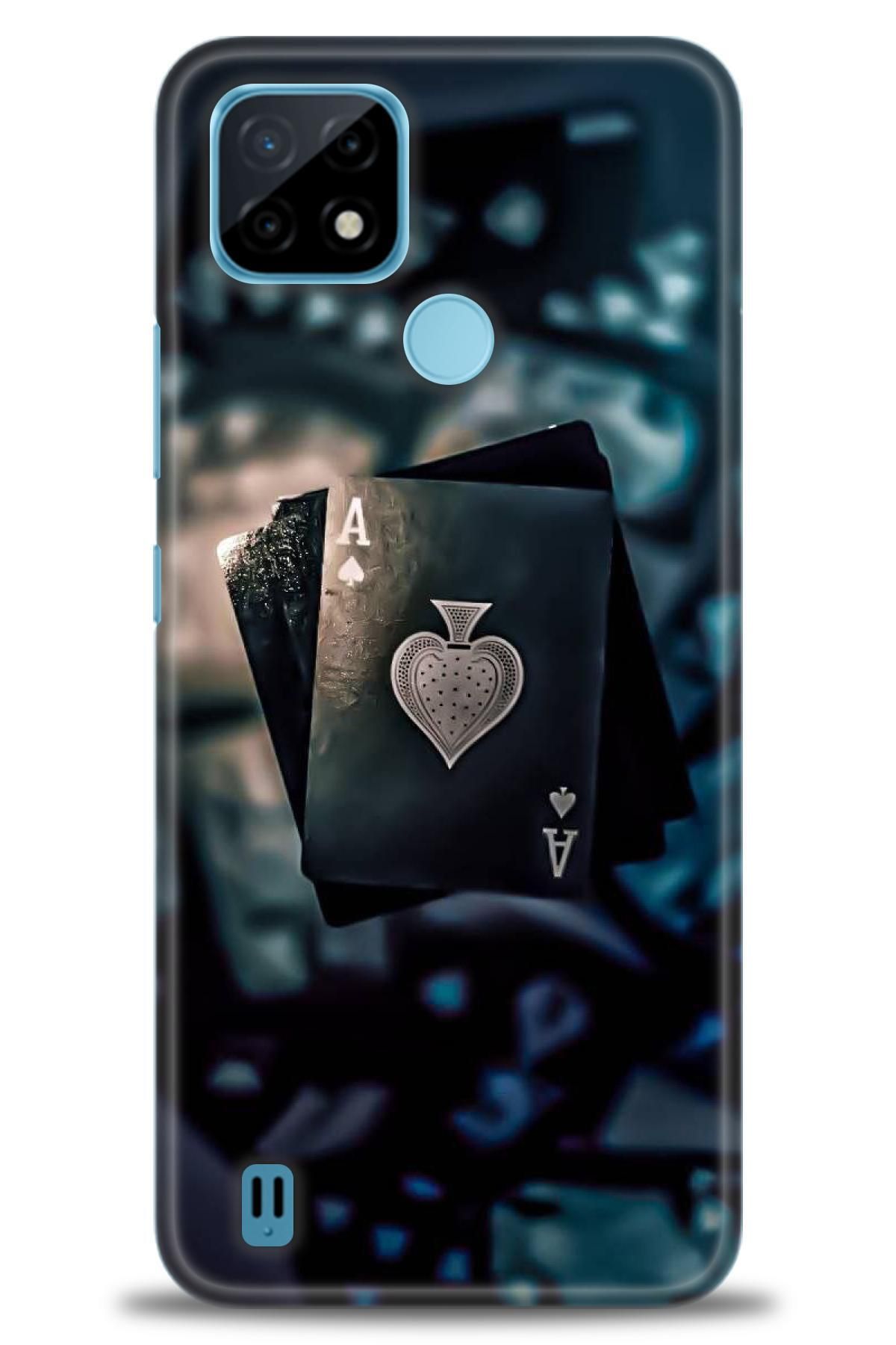 realme C21 İle Uyumlu HD Baskılı Desenli Silikon Kılıf - 642