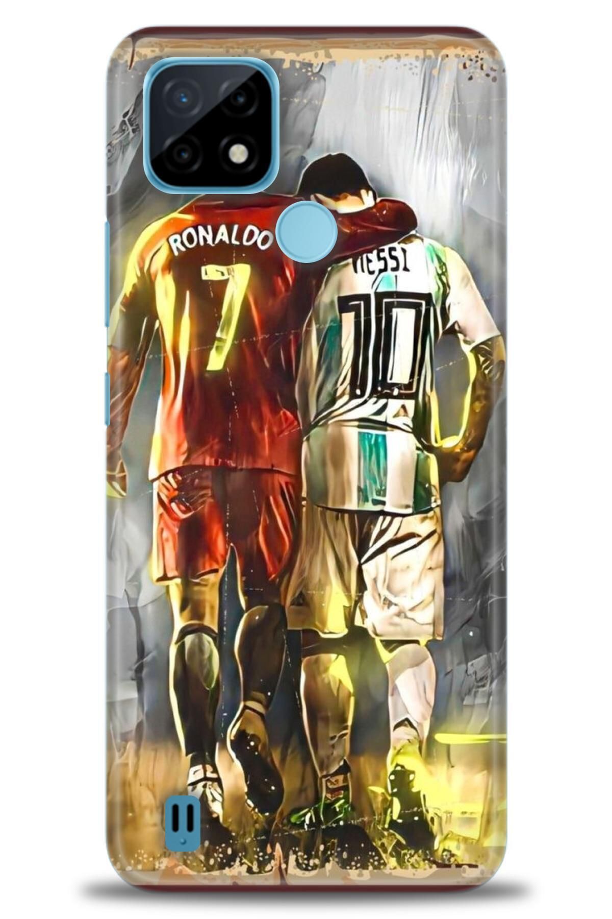 realme C21 İle Uyumlu HD Baskılı Desenli Silikon Kılıf - 457