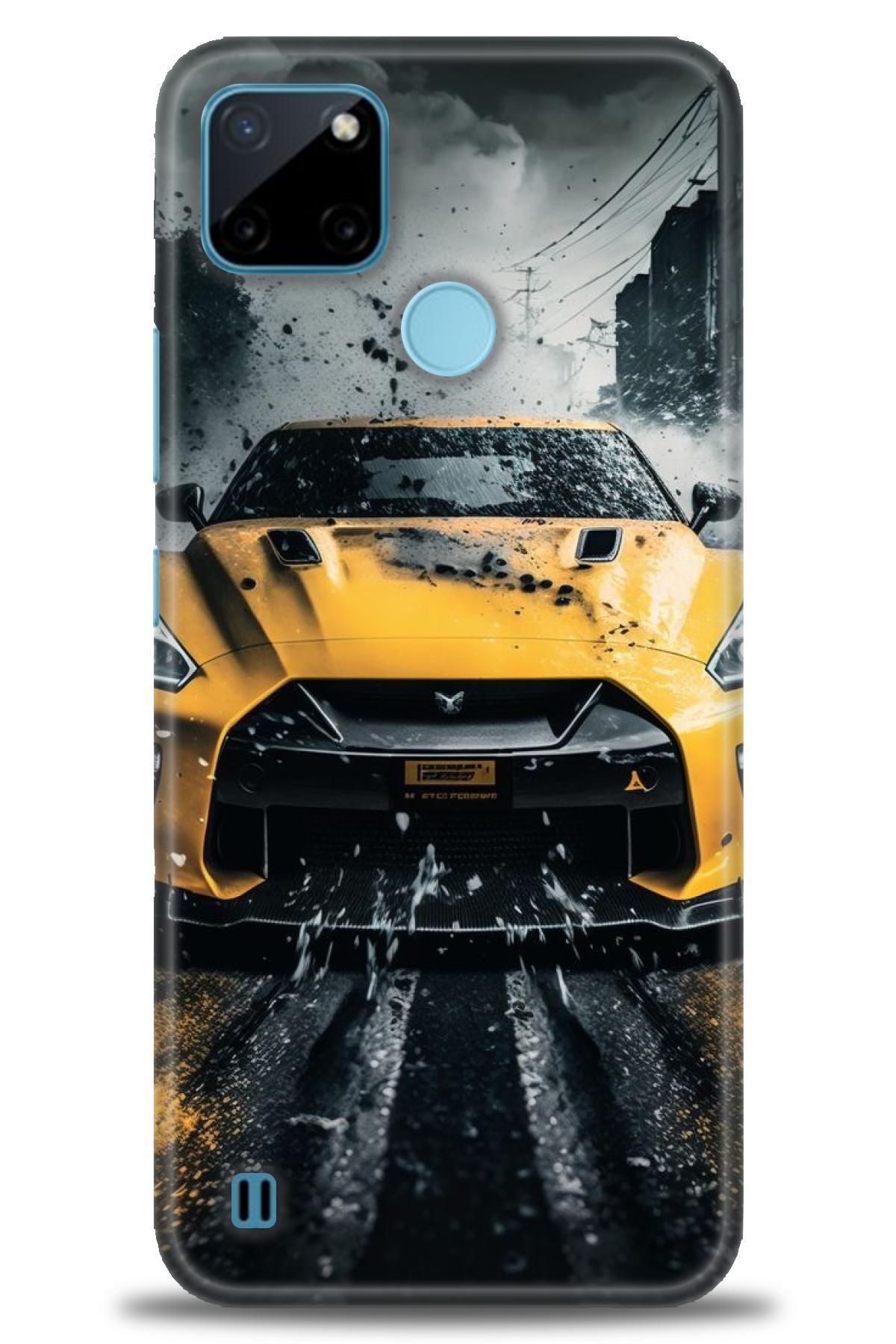 realme C21Y / C25Y İle Uyumlu HD Baskılı Desenli Silikon Kılıf - 852