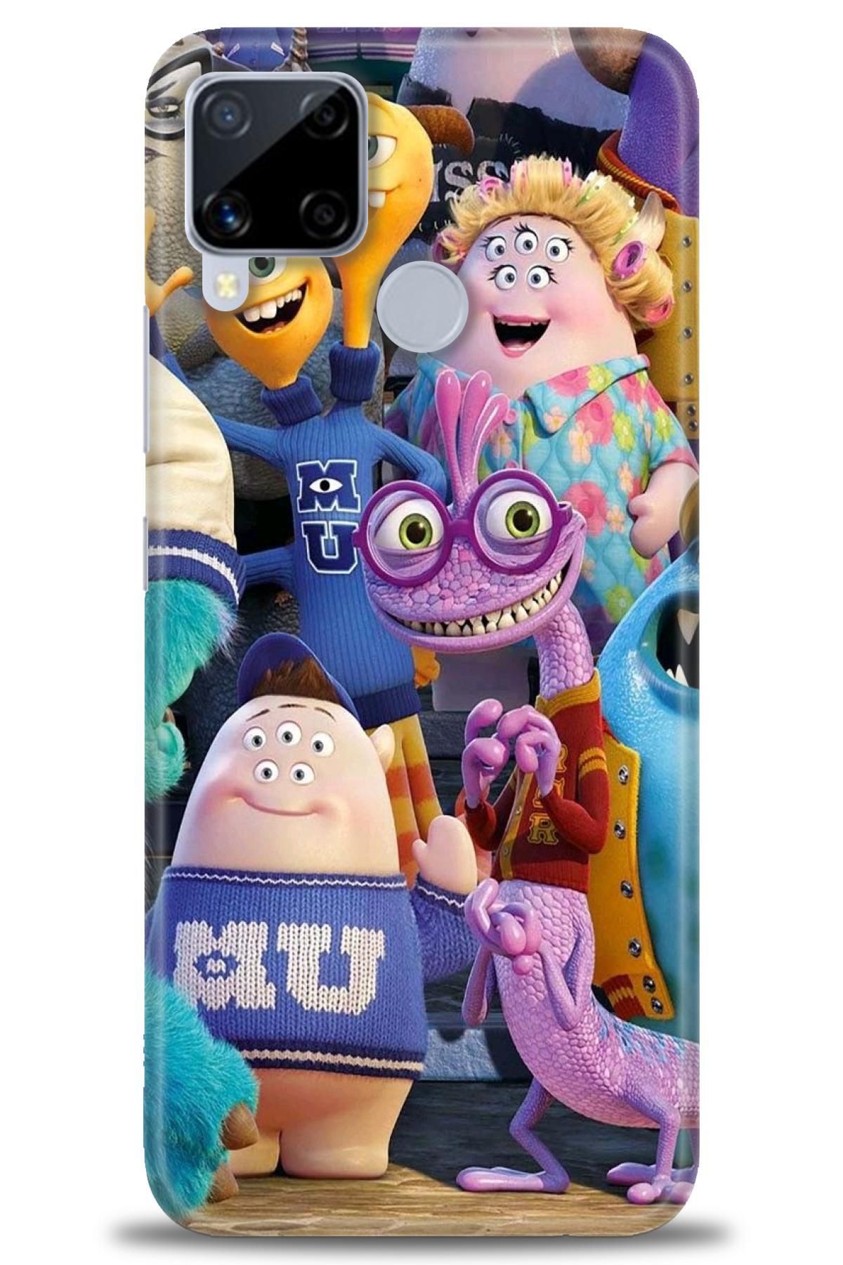 realme C15 İle Uyumlu HD Baskılı Desenli Silikon Kılıf - 958