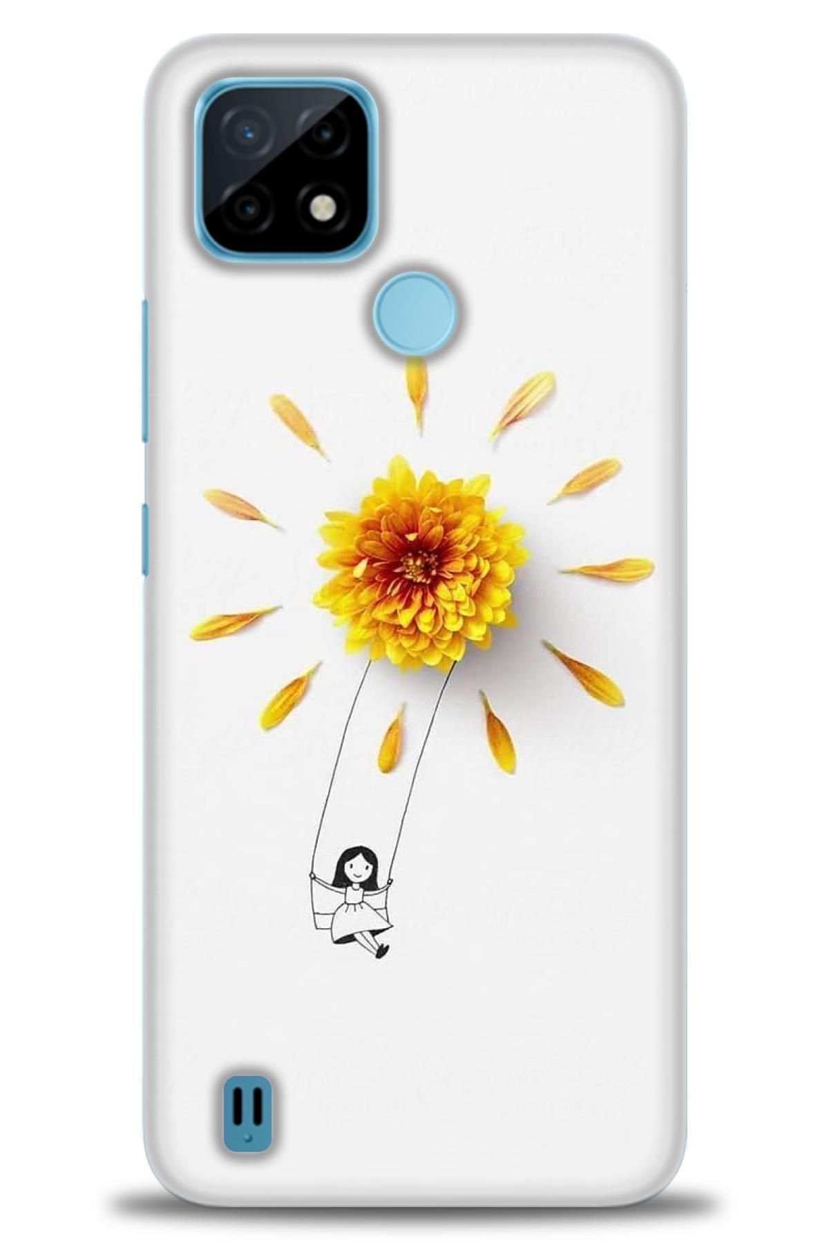 realme C21 İle Uyumlu HD Baskılı Desenli Silikon Kılıf - 732