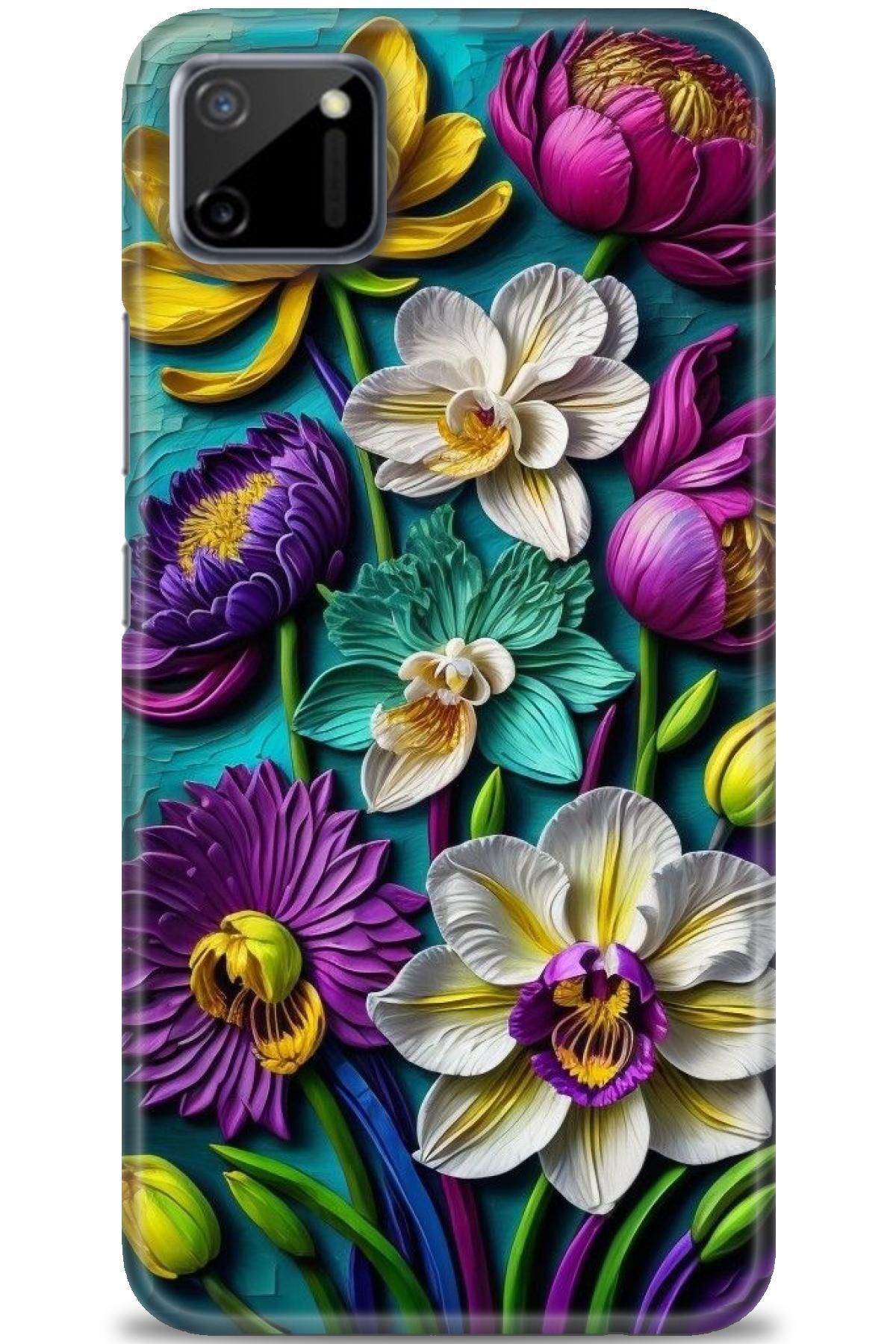 realme C11 İle Uyumlu HD Baskılı Desenli Silikon Kılıf - 420