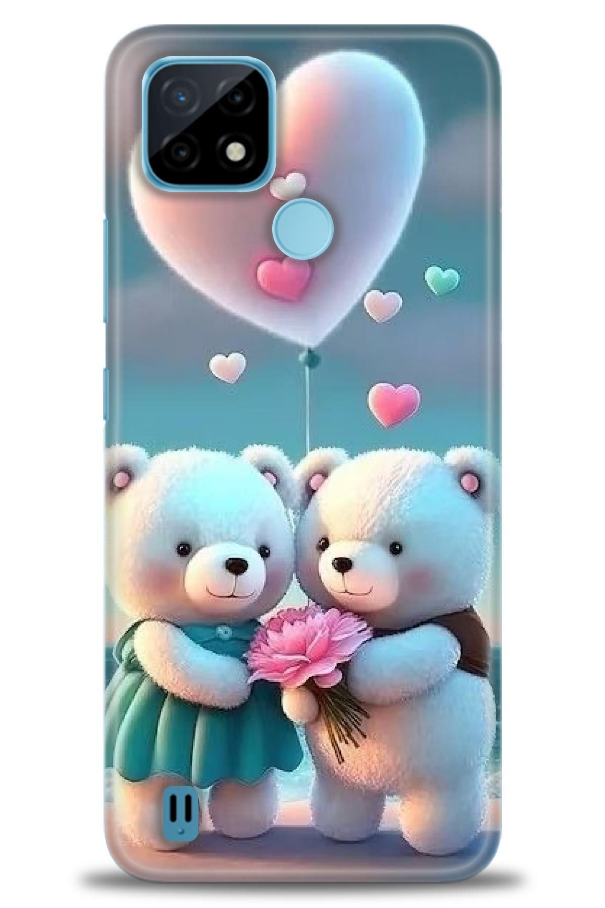 realme C21 İle Uyumlu HD Baskılı Kılıf - Karışık Seri - 609