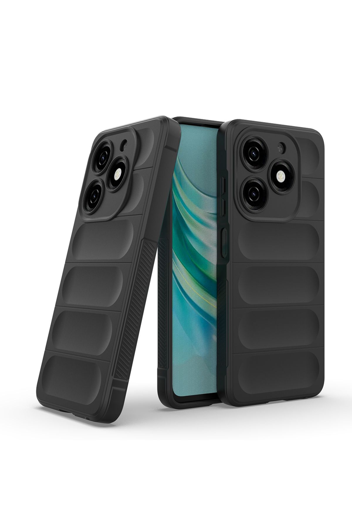 batuteknoloji İnfinix Hot 40i Kılıf Esnek TPU Oyuklu Arka Yüzey Tasarımlı Zore Etnik Silikon Kapak