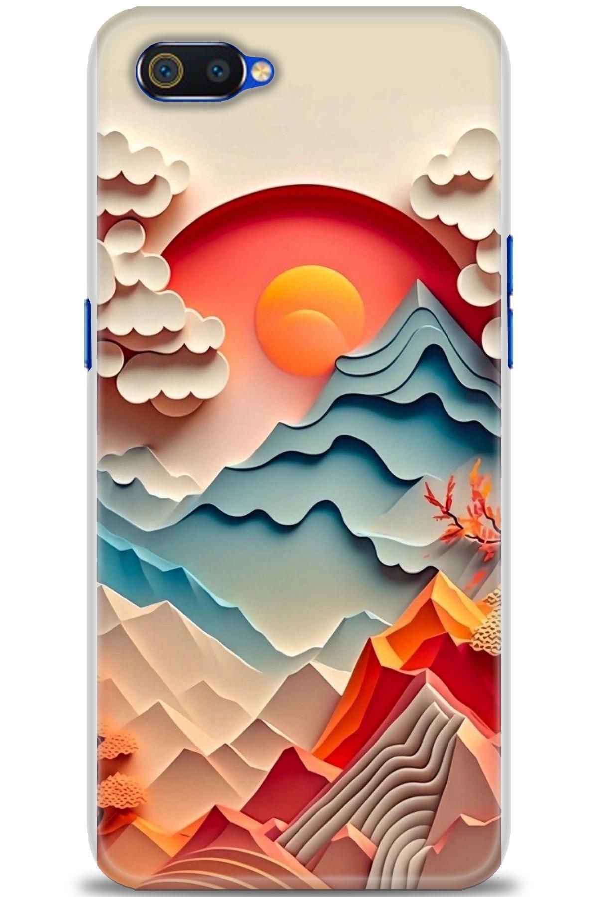 realme C2 İle Uyumlu HD Baskılı Desenli Silikon Kılıf - 847
