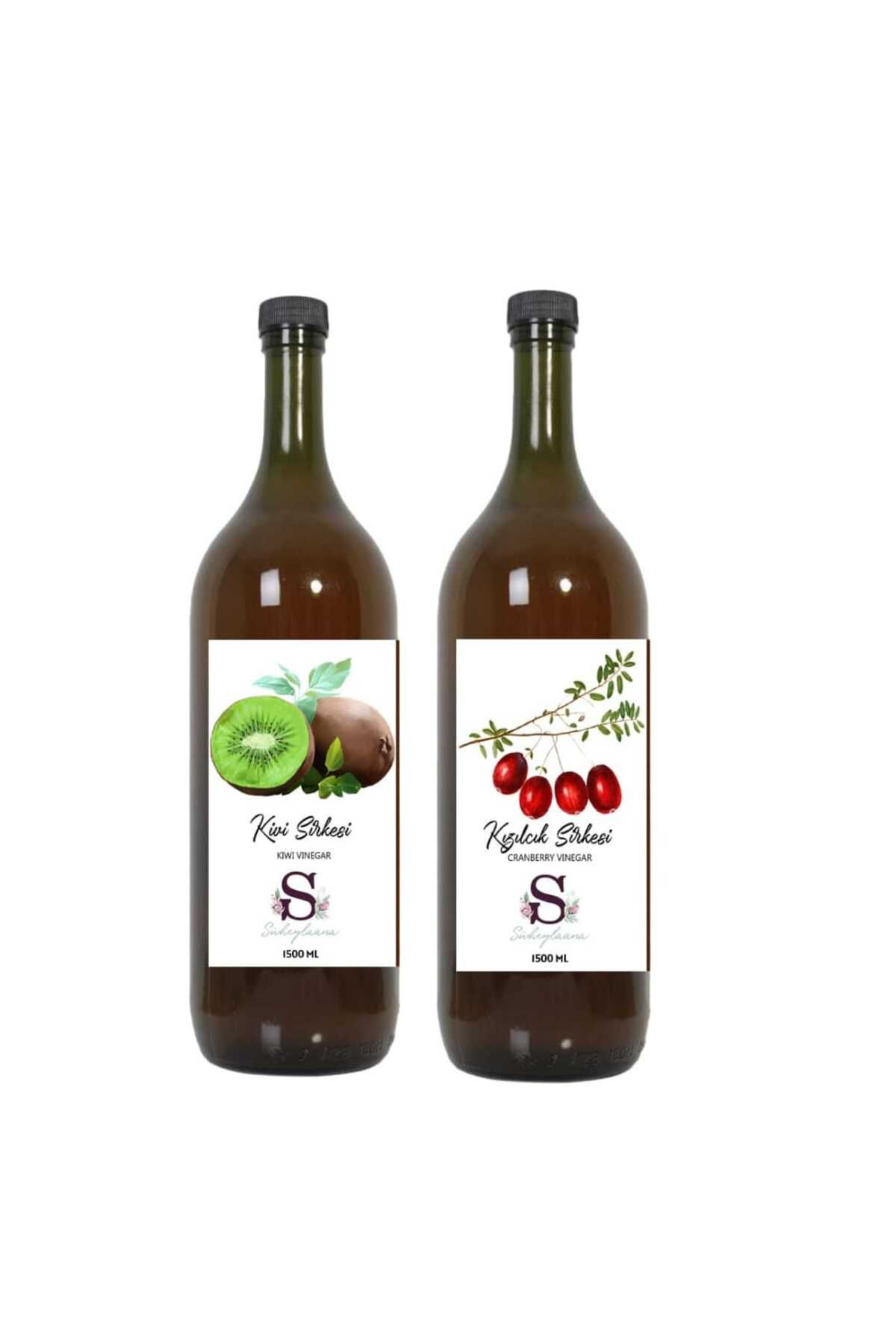 Süheylaana Doğal Kivi Sirkesi 1500 Ml - Doğal Kızılcık Sirkesi 1500 Ml