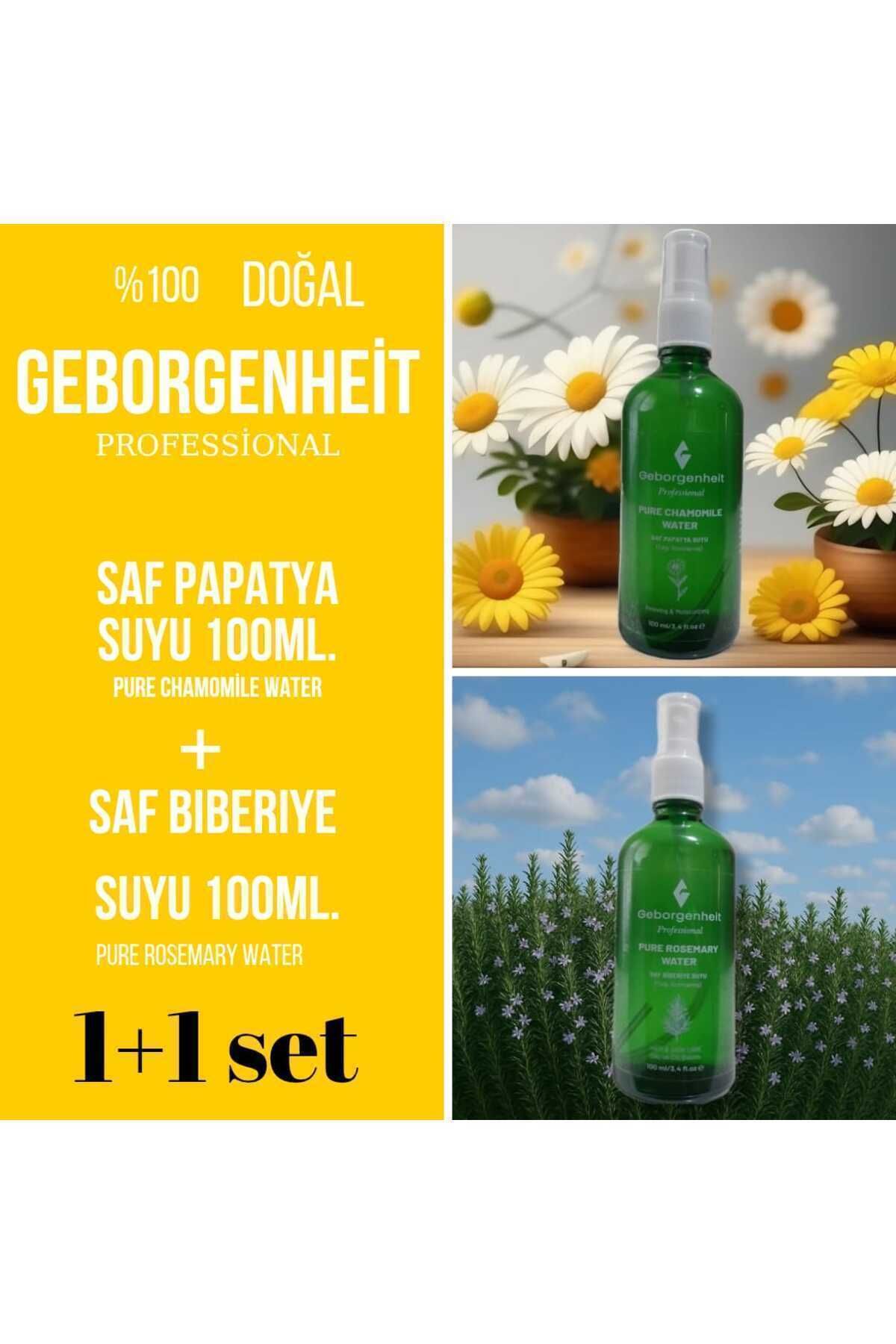 Biberiye Suyu 100 ml. Saç Toniği + Papatya Suyu 100 ml. Saç Toniği 2 Li Set