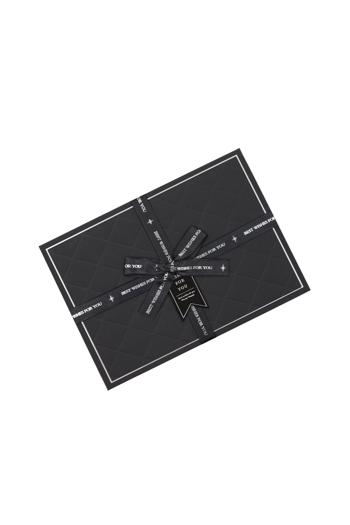 reprodesign 20,5 x 14,5 cm Antrasit Premium Deri Görünümlü 1 Adet Kurdeleli Hediye Kutusu No:2