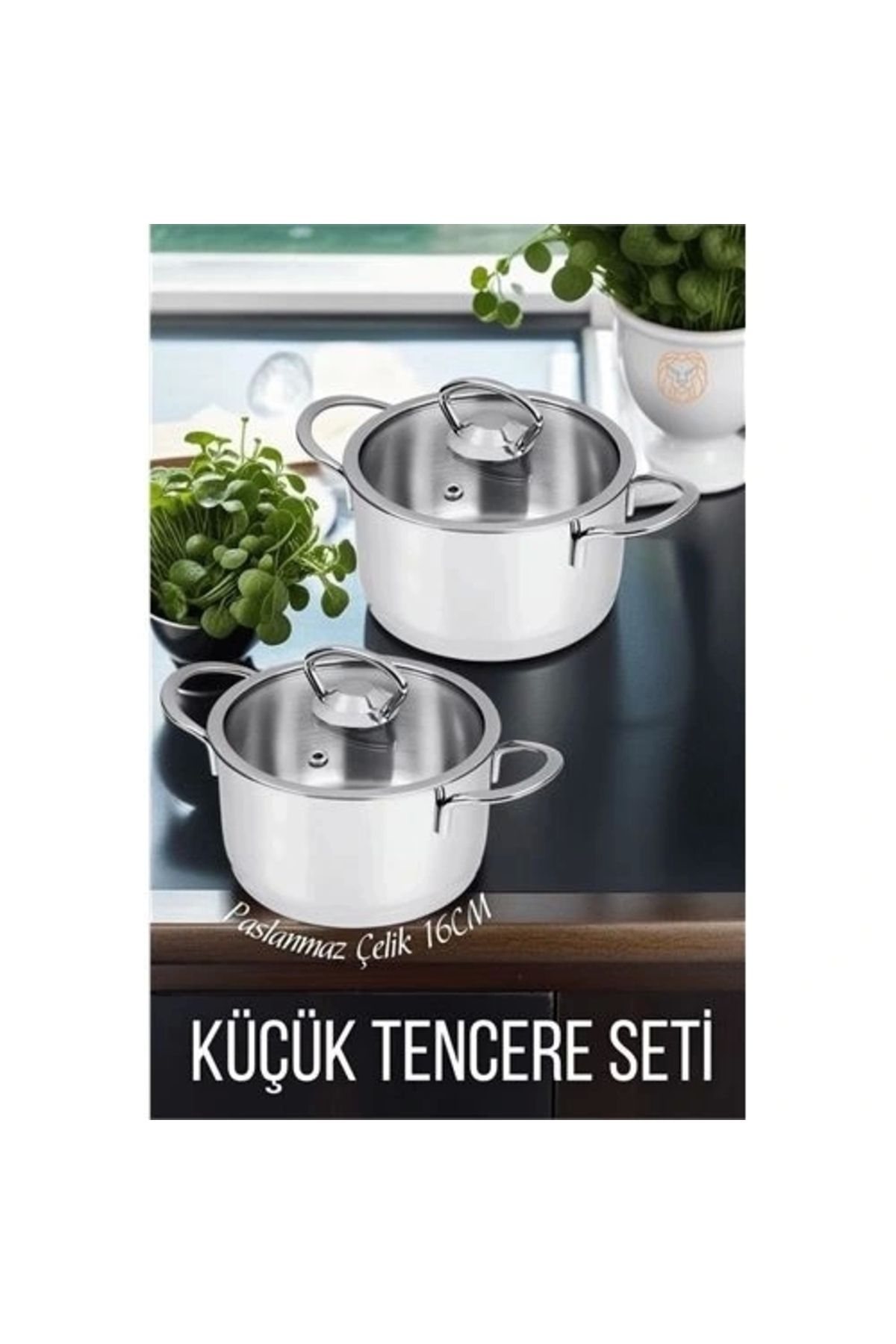 STOREMAX 2 li Paslanmaz Çelik Tencere Seti 16 cm