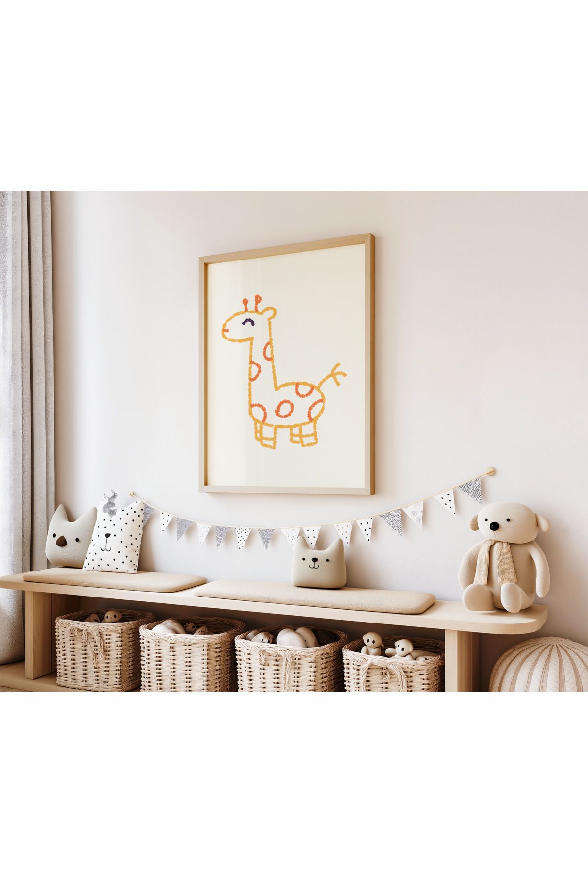 DES VU PRINT Çocuk Odası Posteri, Hayvan Temalı Çocuk Odası Çerçevesiz Poster, Çocuk Odası Dekor