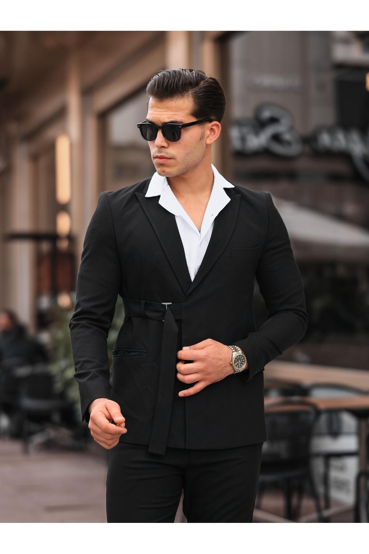 hello7 Erkek Slim Fit Dar Kesim Takım Elbise