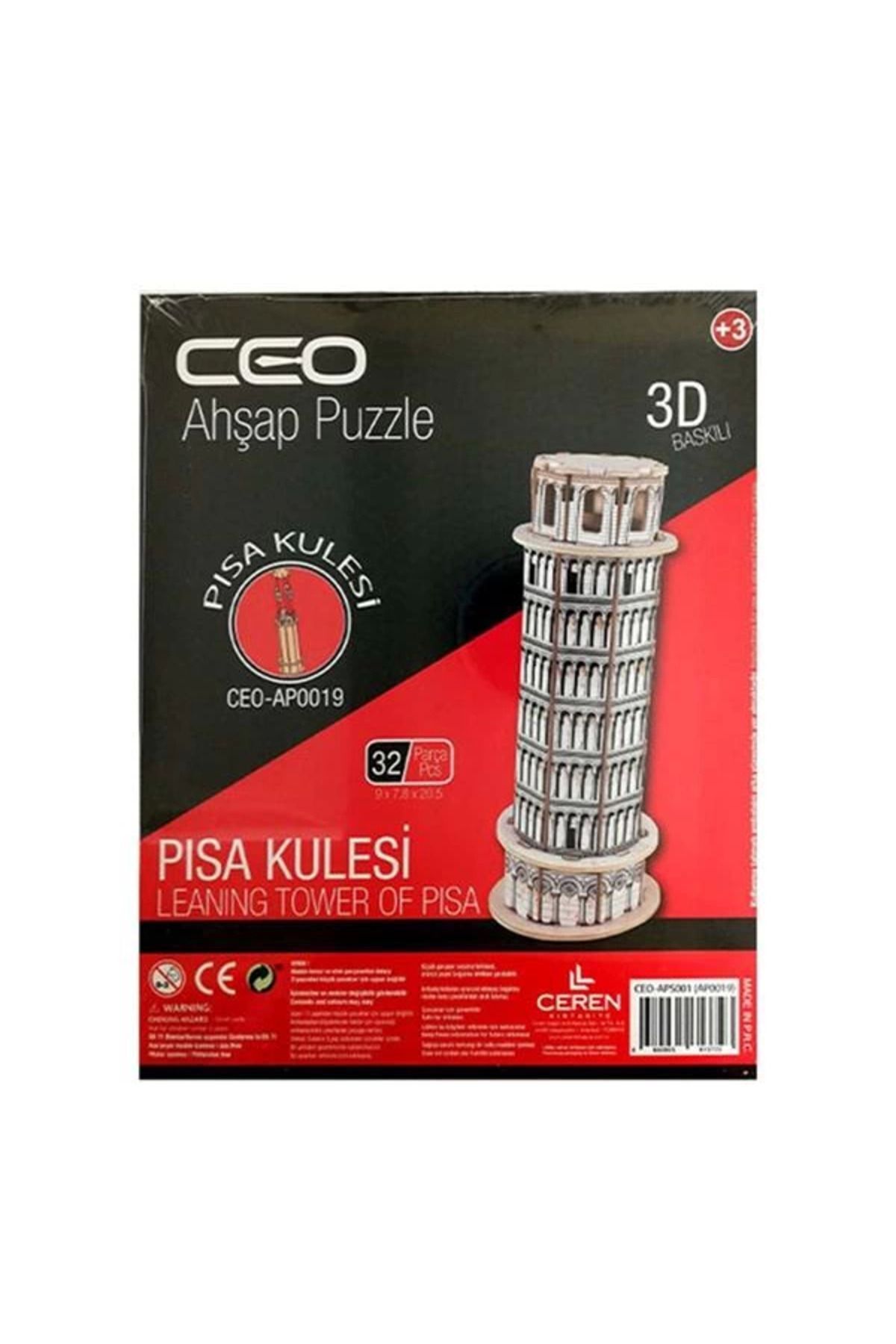 gnsstore CEO 3D AHŞAP PUZZLE BASKILI 24'LÜ STD DHL