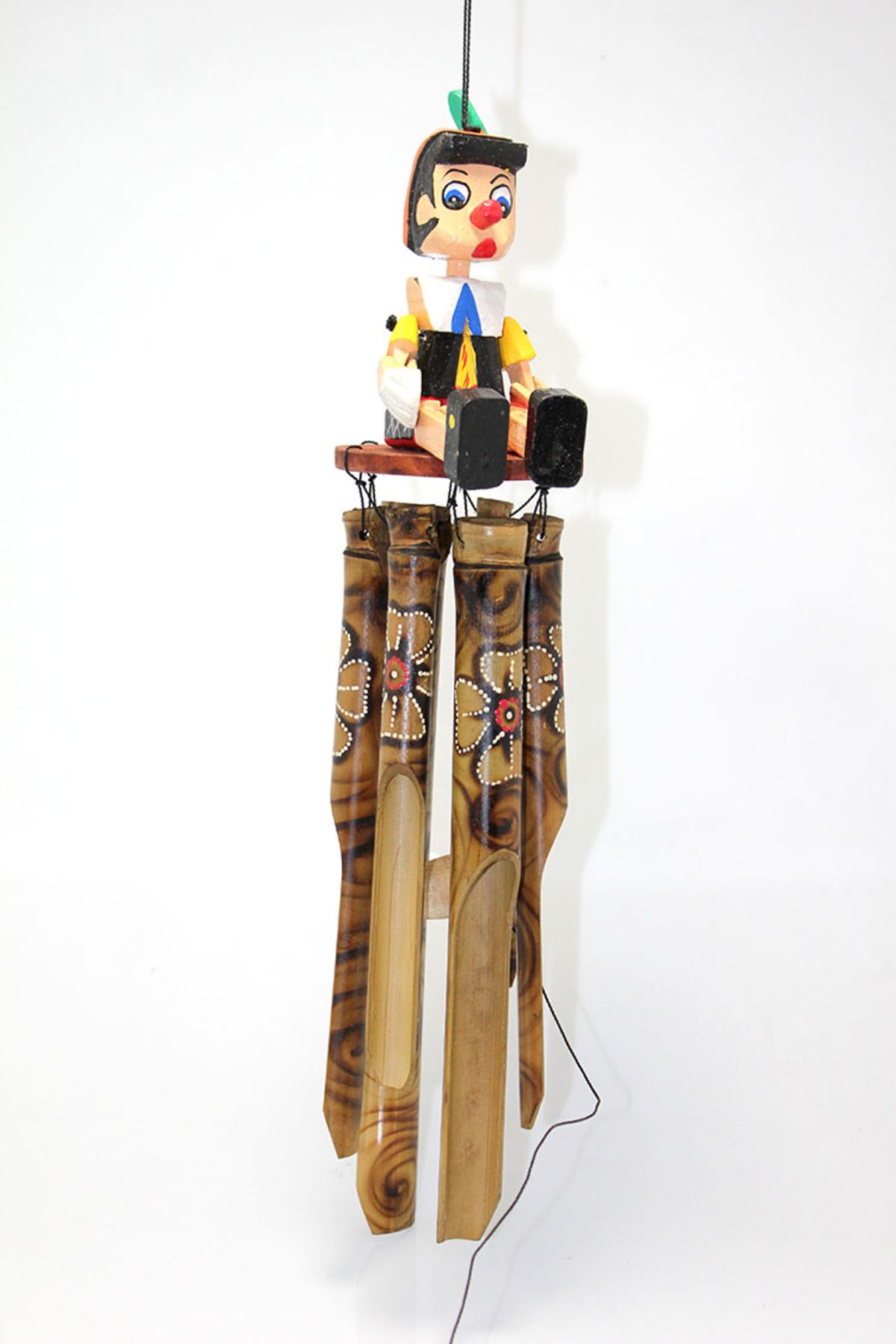 KfksStore Pinokyolu Bambu Çan 50 Cm