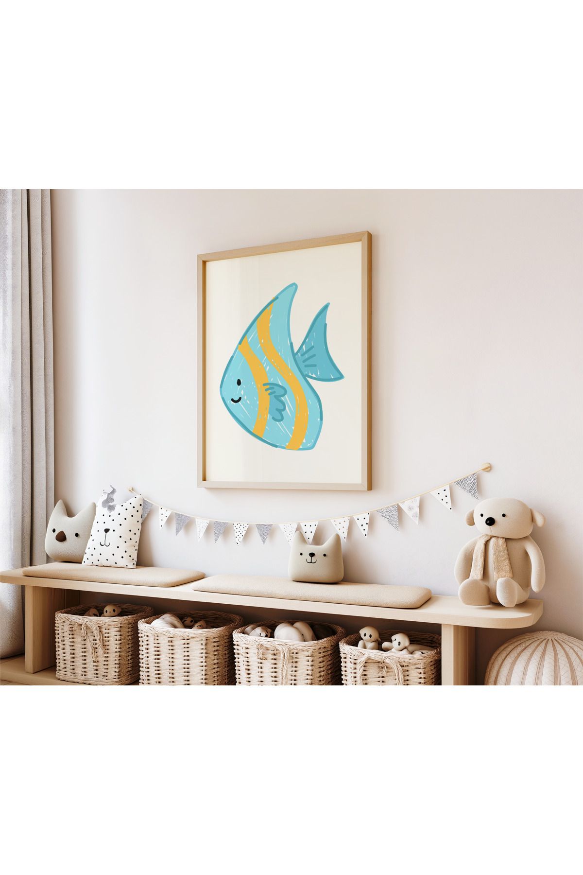 DES VU PRINT Çocuk Odası Posteri, Hayvan Temalı Çocuk Odası Çerçevesiz Poster, Çocuk Odası Dekor