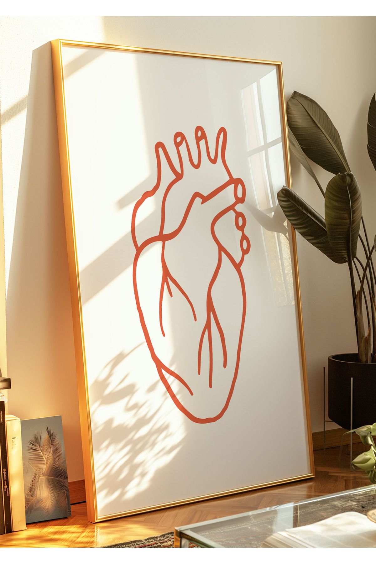 DES VU PRINT İnsan Kalbi Posteri, Kalp Anatomi Posteri Çerçevesiz