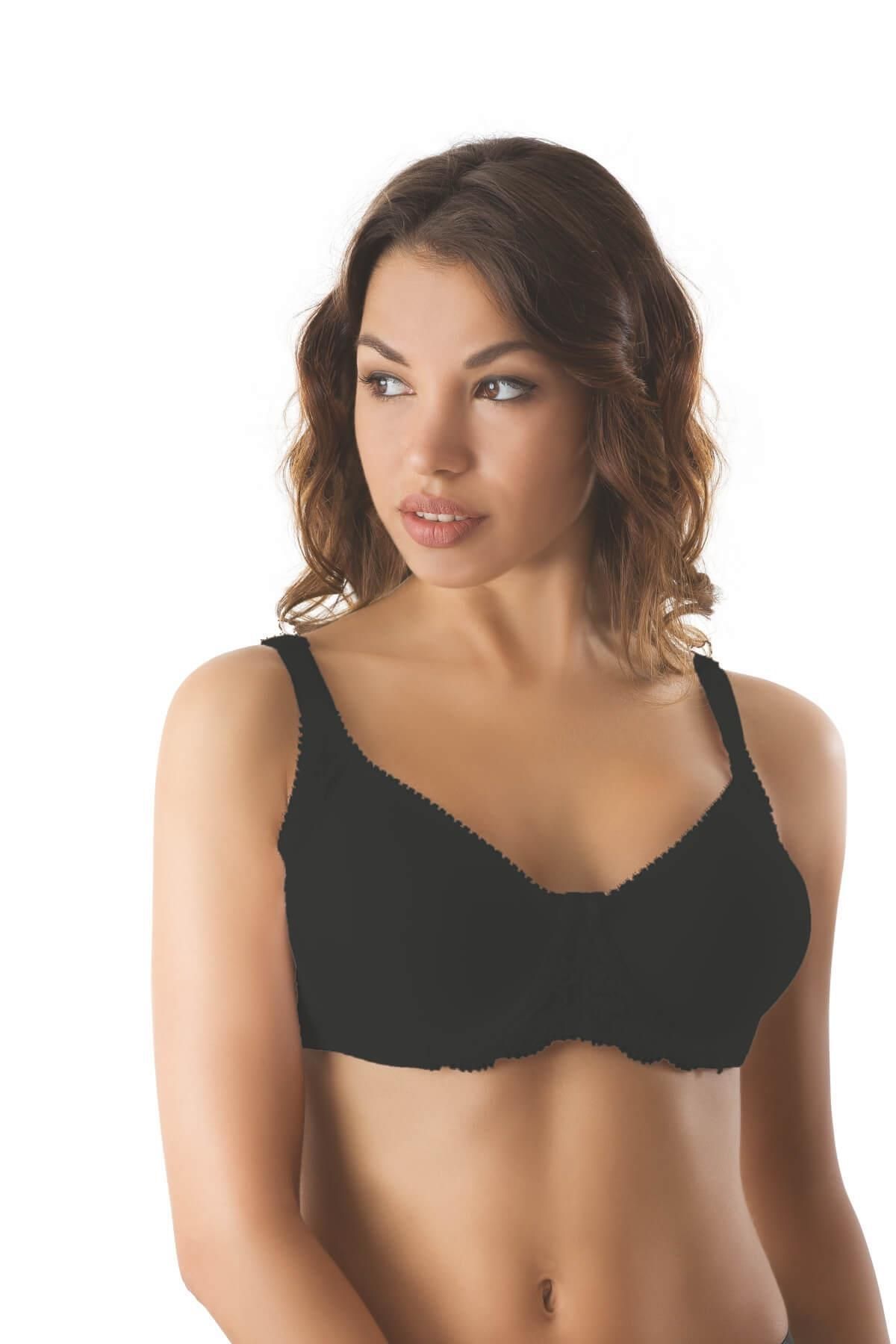 ASFSTORE SİYAH MI Emay 164 B Balenli Dantelli Sütyen