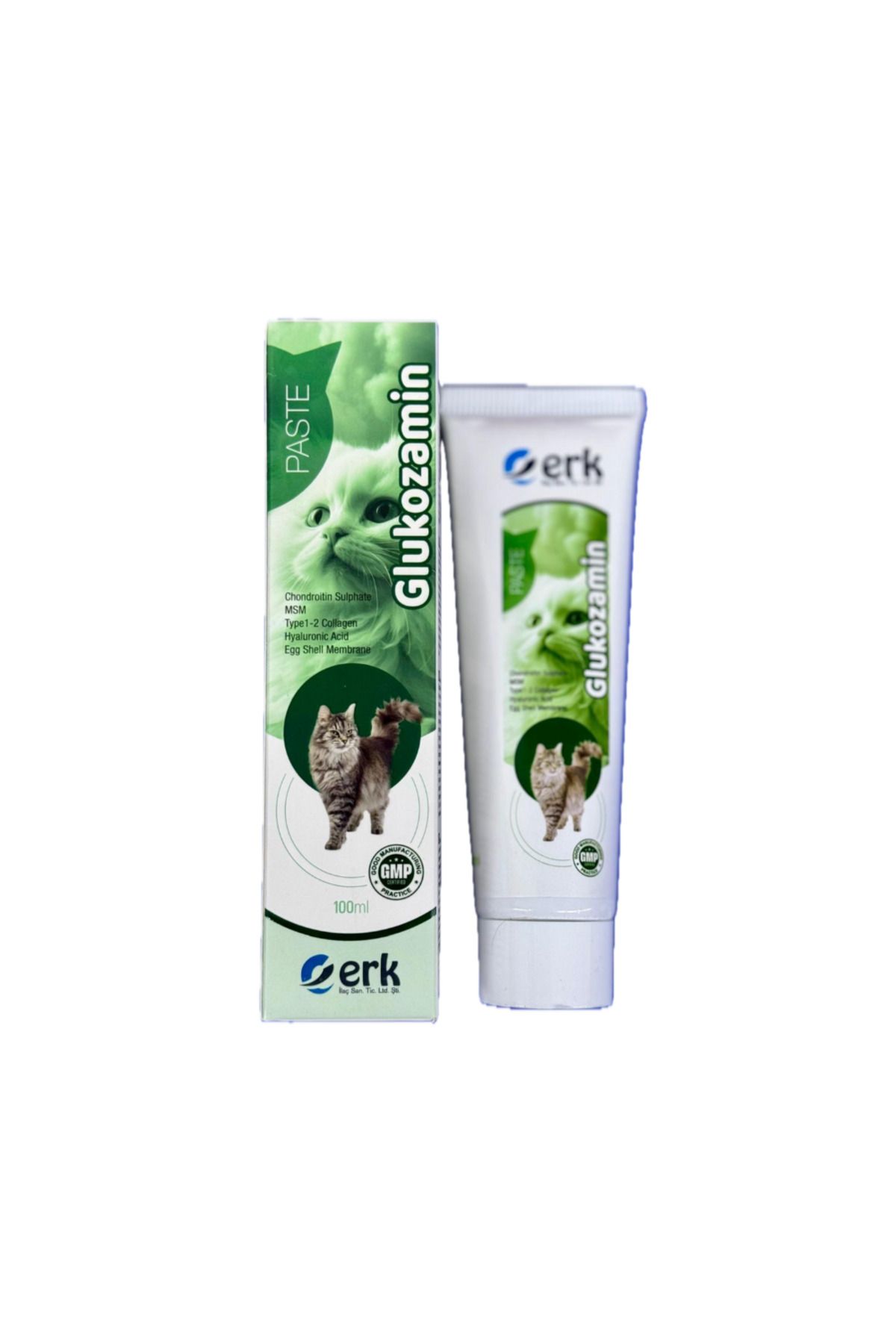 ERK Yetişkin Kediler için Glukozamin Eklem ve Kıkırdak Destekleyici Paste 100 Ml