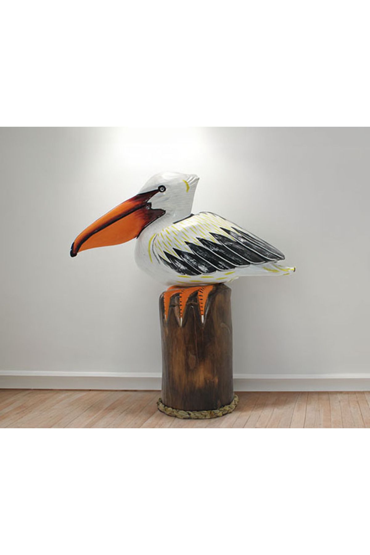 BirdoluSepet Ahşap Pelikan 45 Cm