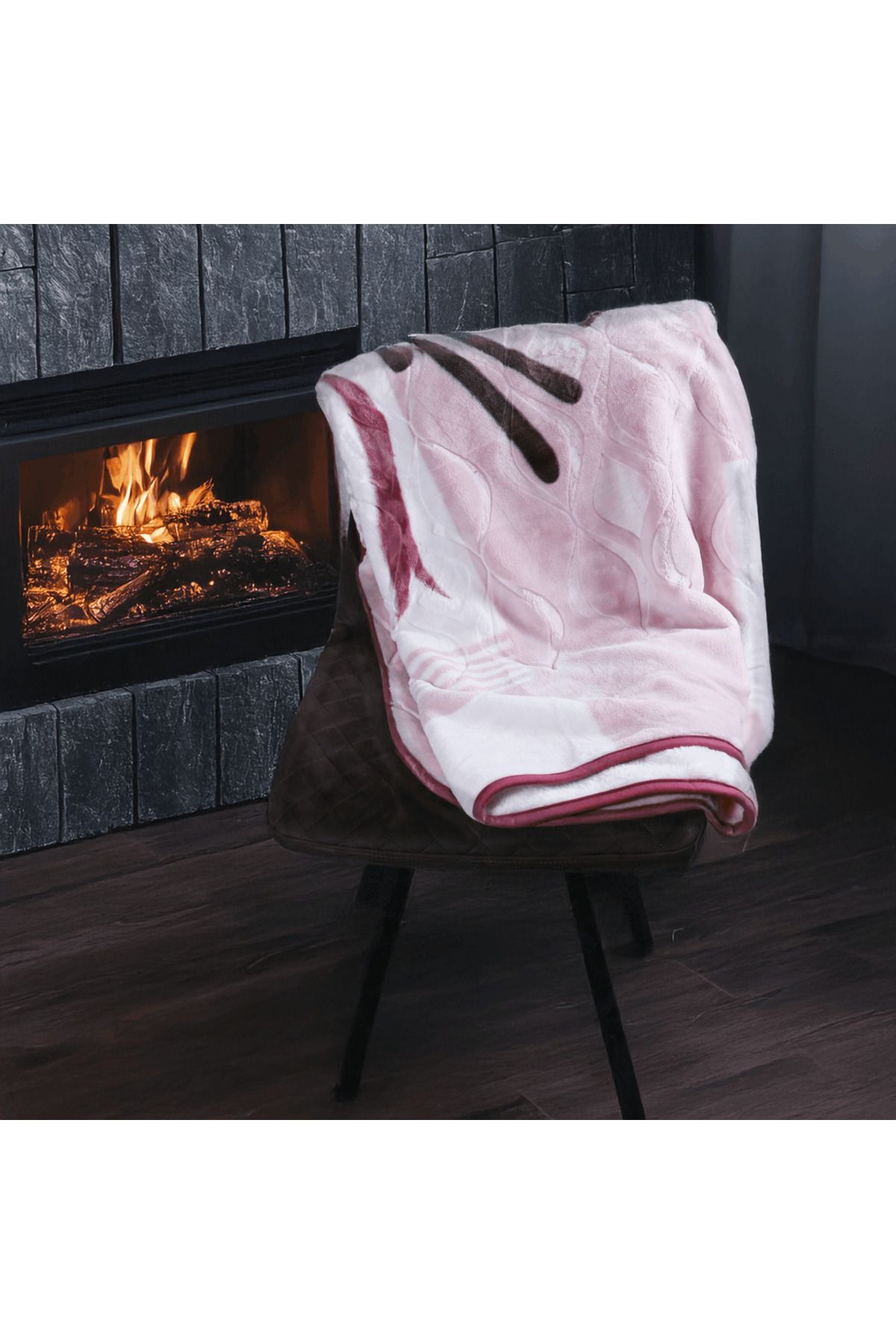 Brava Casa-Royal Velvet Blanket, Burgundy, 220x240 cm, Soft, Warm, Oeko-Tex Certified, BravaCasa 6
