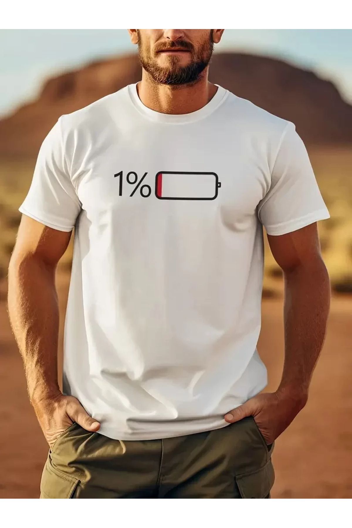 REKA MODA Baskılı Oversize Bisiklet Yaka T-shirt - Beyaz