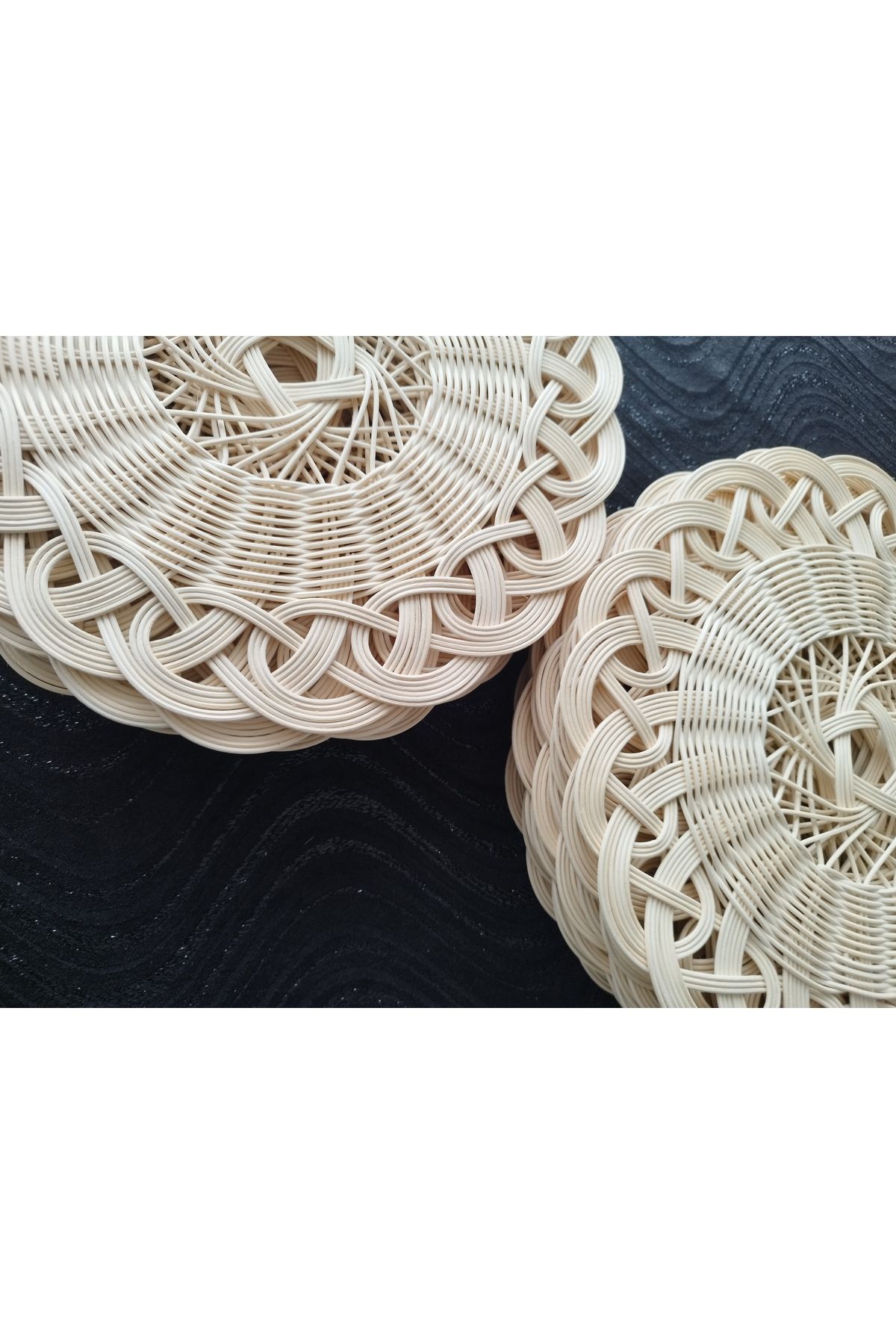 Güneş 6 Adet %100 Doğal El Yapımı Rattan Supla & Duvar Süsü (1. Sınıf, Dekoratif, Yüksek Kalite)
